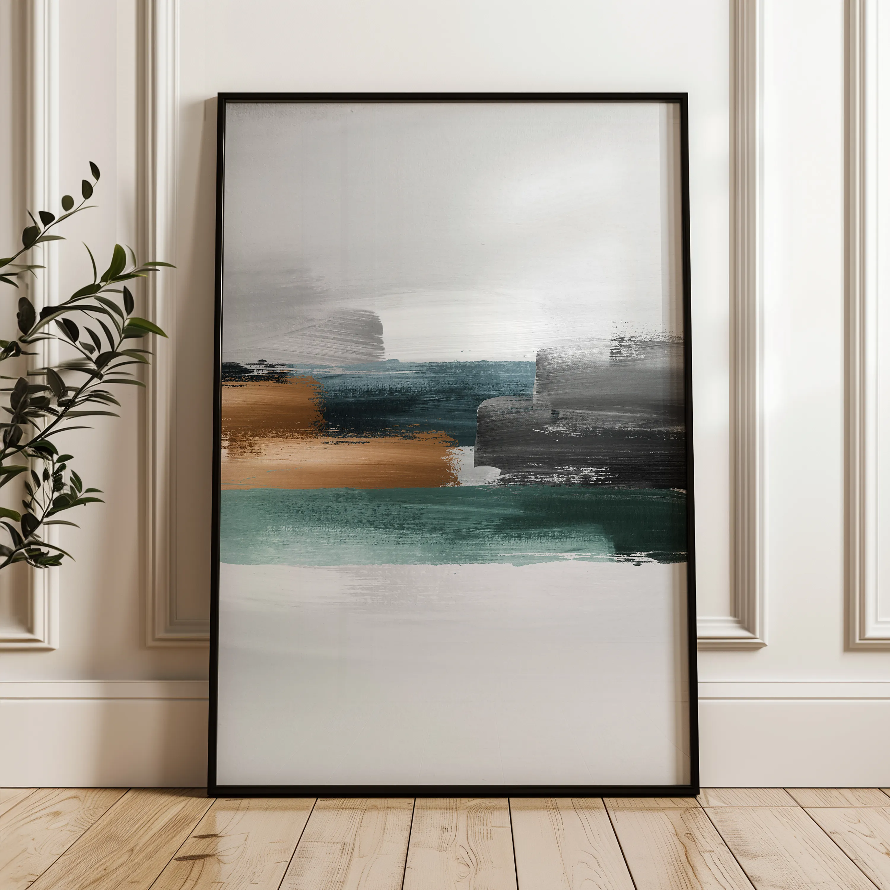 Abstract Canvas Wall Art WAD018-A 90 x 60 cm / Stretched on hidden frame