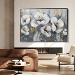 Floral Canvas Wall Art WAD018-F 90 x 60 cm / Stretched on hidden frame