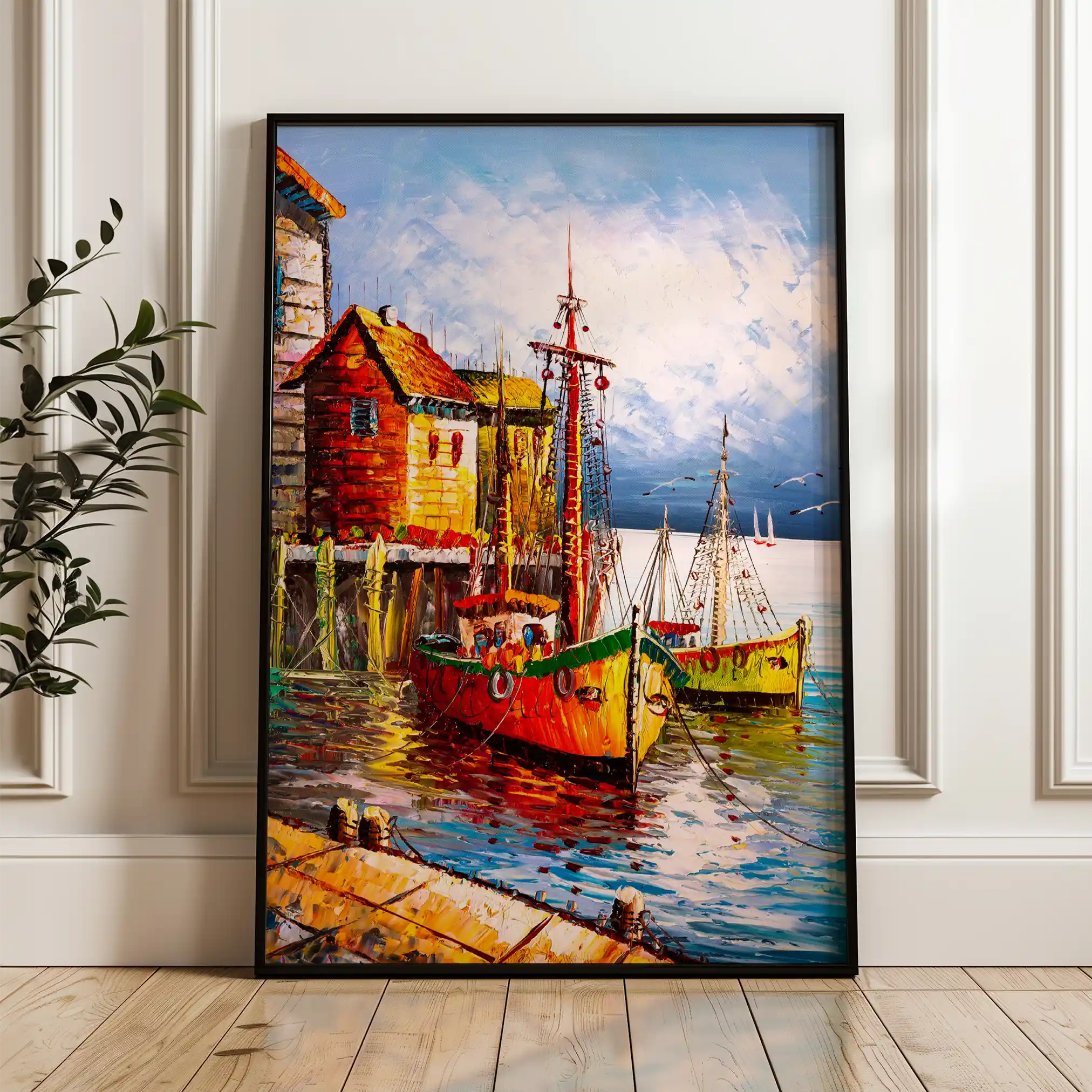 Landscape 018 Canvas Art 90 x 60 cm / Stretched on hidden frame