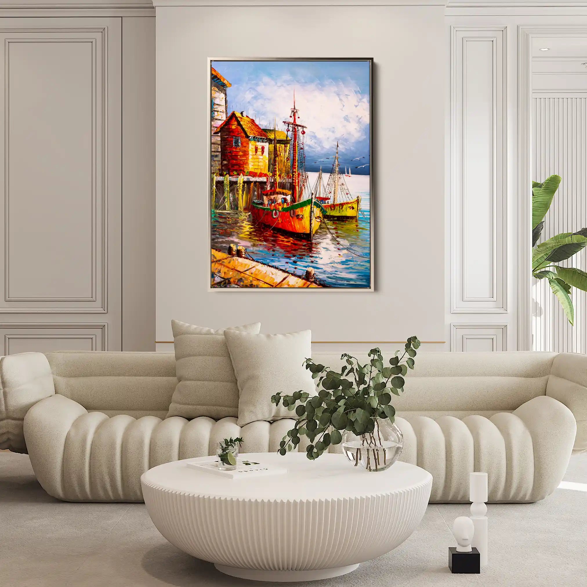 Landscape 018 Canvas Art 90 x 60 cm / Stretched on hidden frame