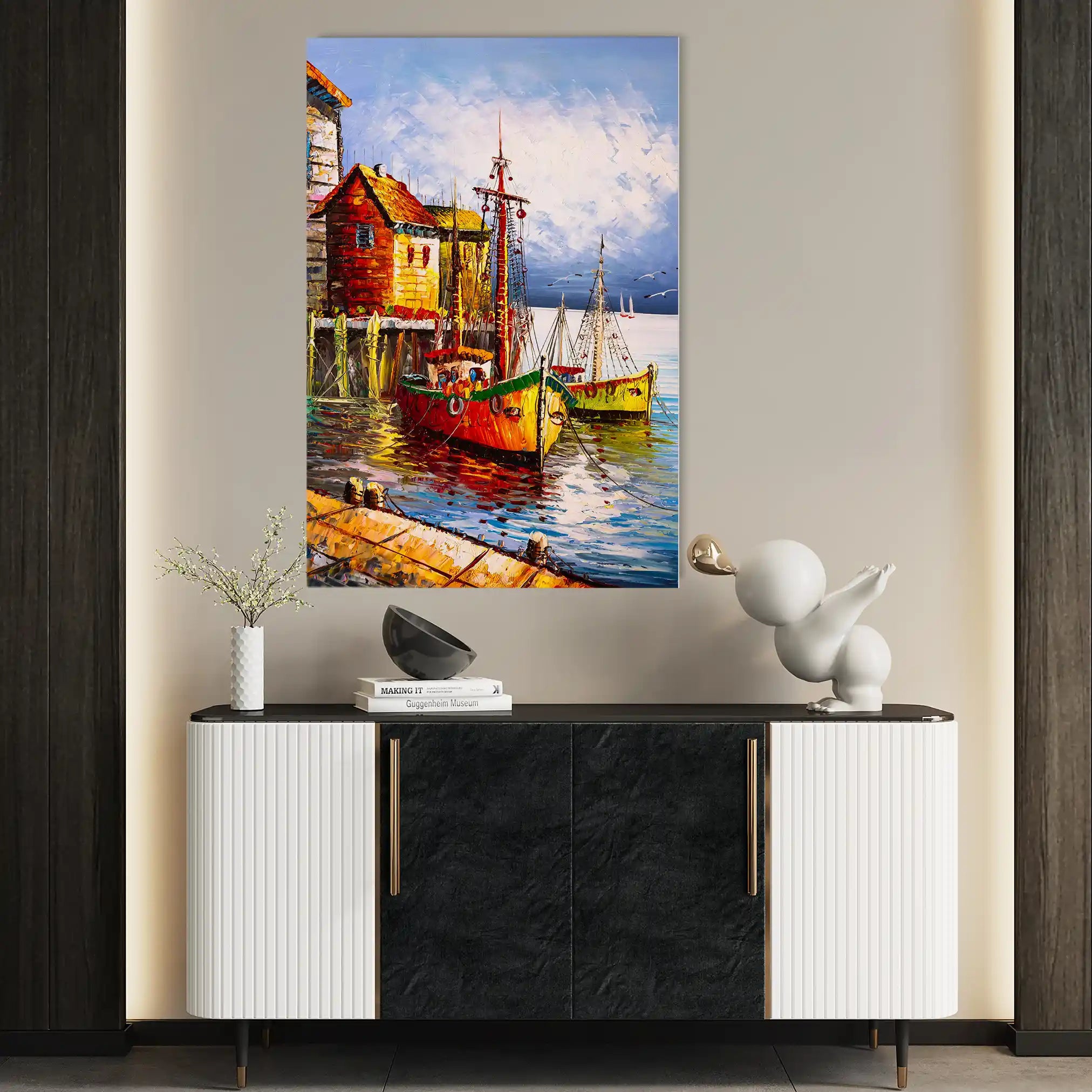 Landscape 018 Canvas Art 90 x 60 cm / Stretched on hidden frame