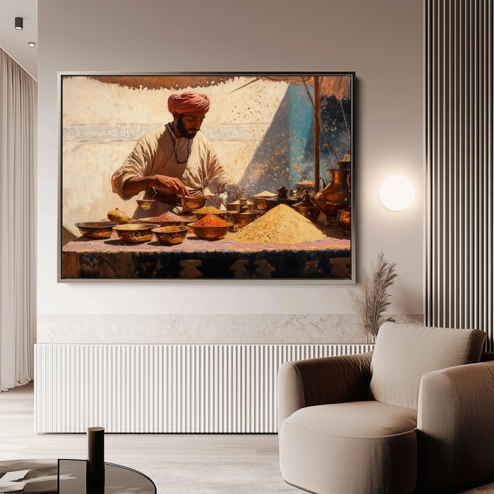 Orientalist Canvas Wall Art WAD018-OR 90 x 60 cm / Stretched on hidden frame