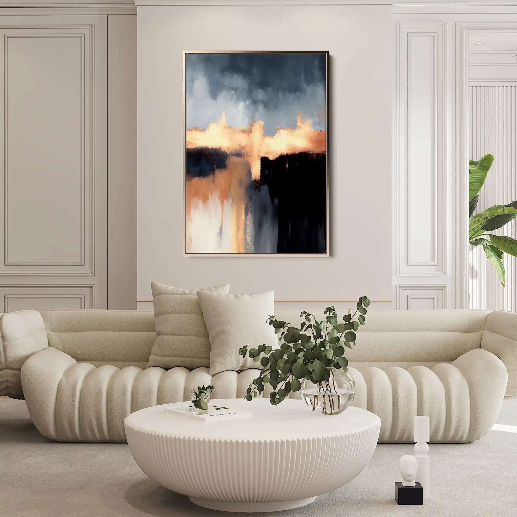 Abstract Canvas Wall Art WAD019-A 90 x 60 cm / Stretched on hidden frame
