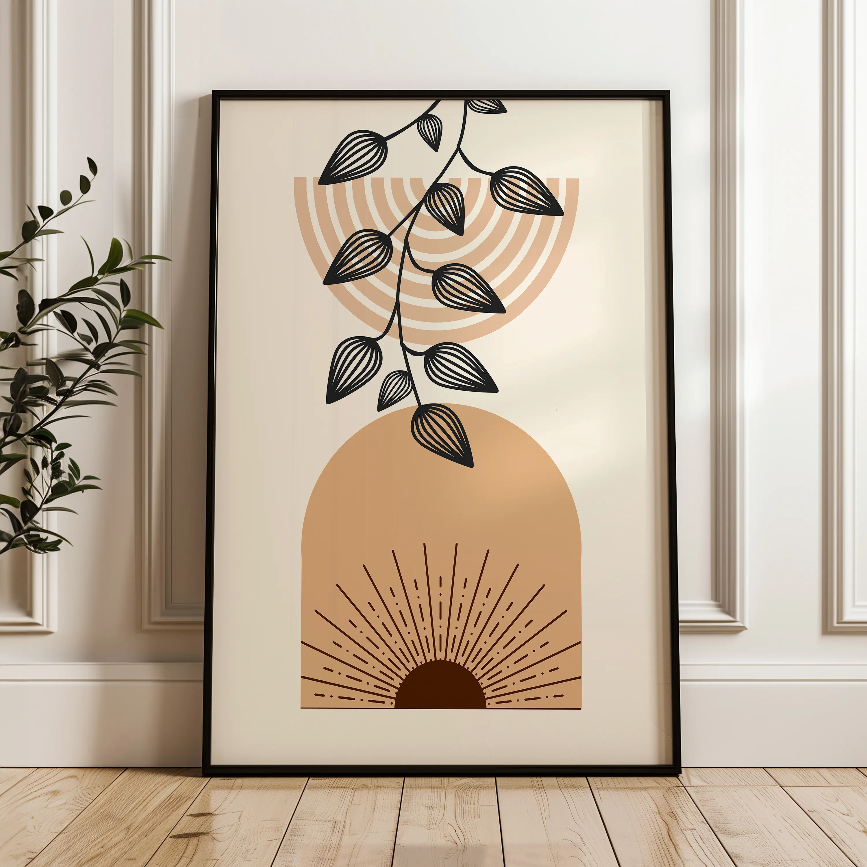 Boho Canvas Wall Art WAD019-BH 90 x 60 cm / Stretched on hidden frame