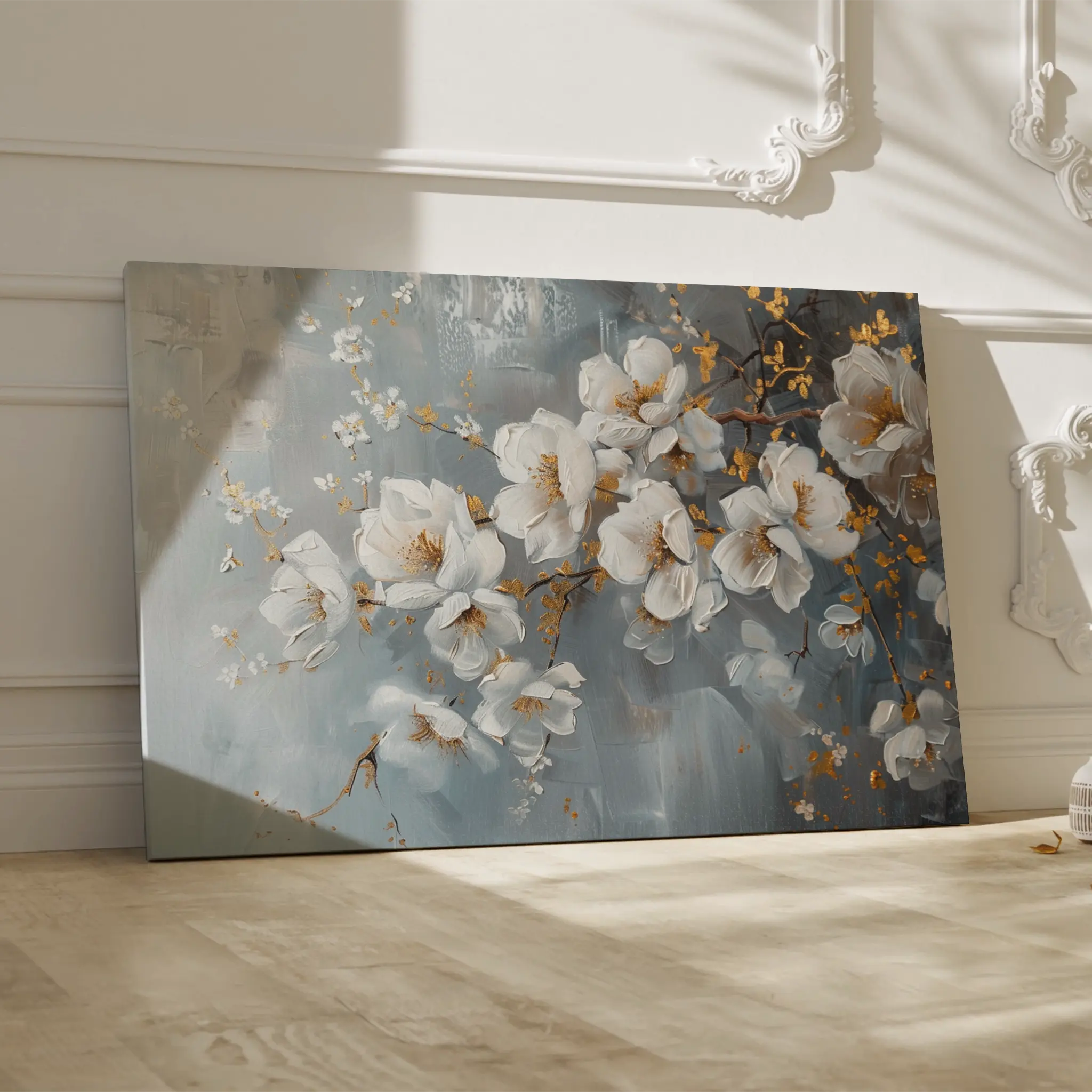 Floral Canvas Wall Art WAD019-F 90 x 60 cm / Stretched on hidden frame