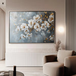 Floral Canvas Wall Art WAD019-F 90 x 60 cm / Stretched on hidden frame