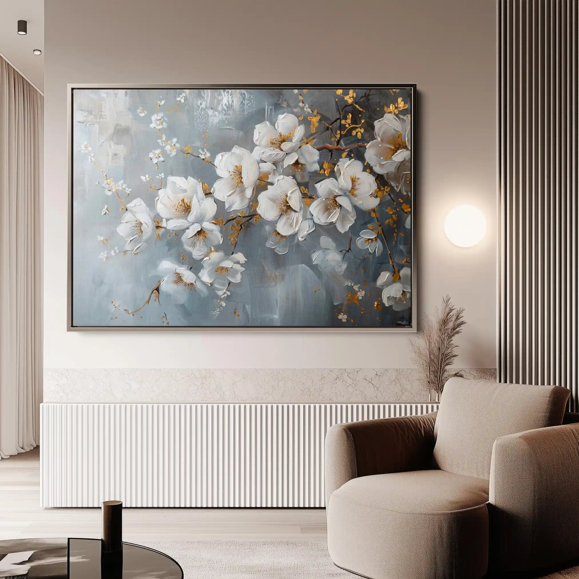 Floral Canvas Wall Art WAD019-F 90 x 60 cm / Stretched on hidden frame