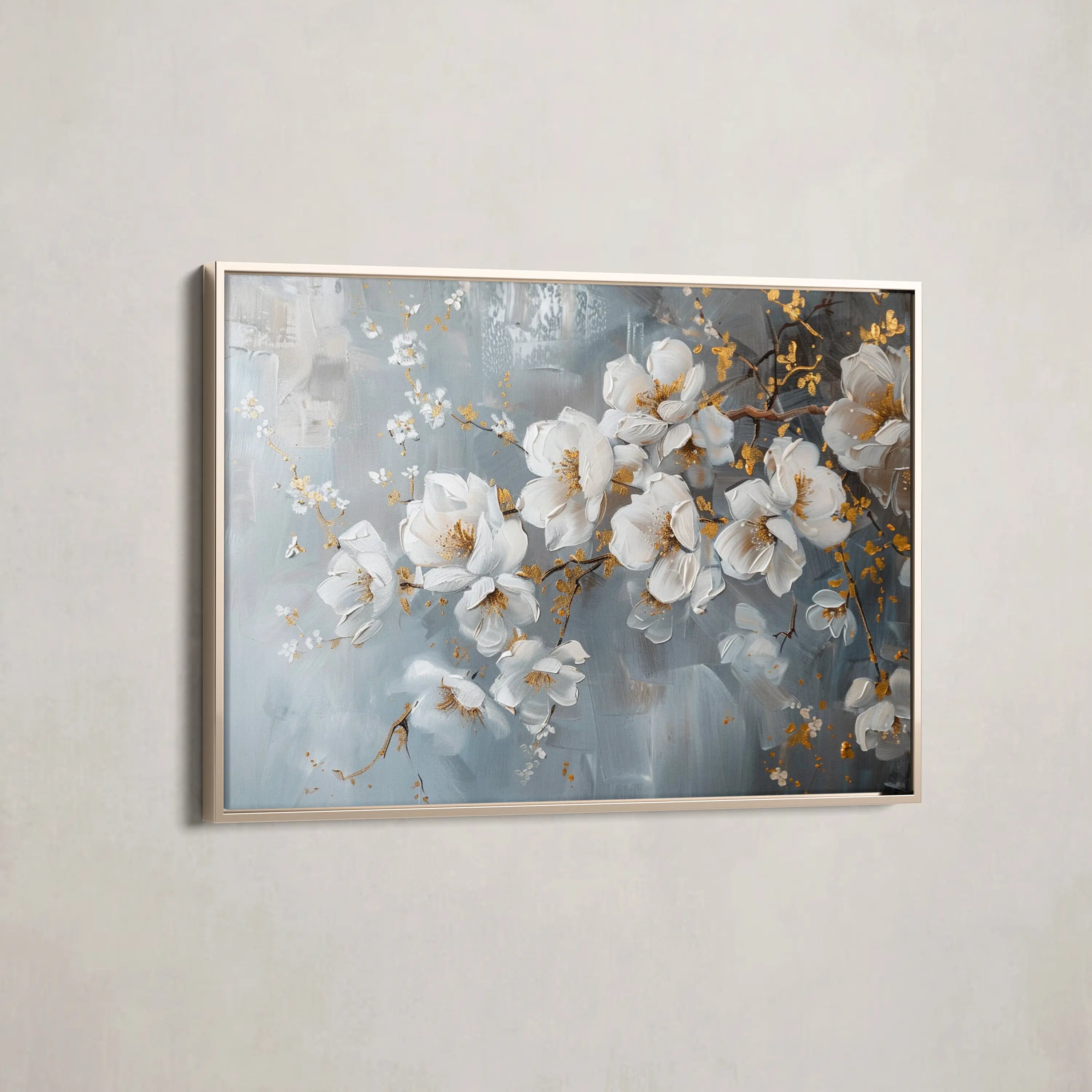 Floral Canvas Wall Art WAD019-F 90 x 60 cm / Stretched on hidden frame