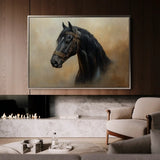 Horses 019 Canvas Art 90 x 60 cm / Stretched on hidden frame
