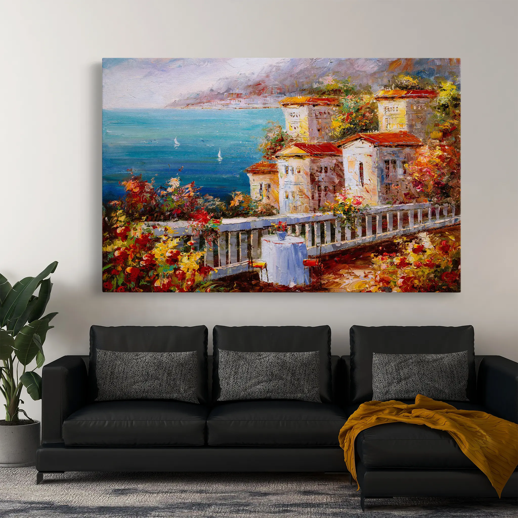 Landscape Canvas Wall Art WAD019-L 90 x 60 cm / Stretched on hidden frame