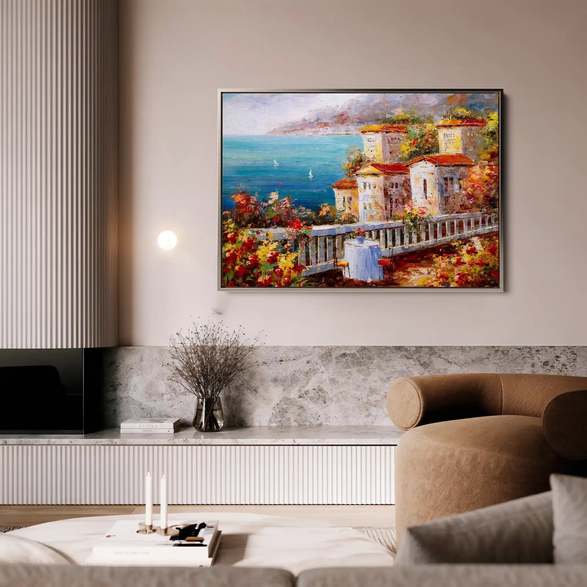 Landscape 019 Canvas Art 90 x 60 cm / Stretched on hidden frame