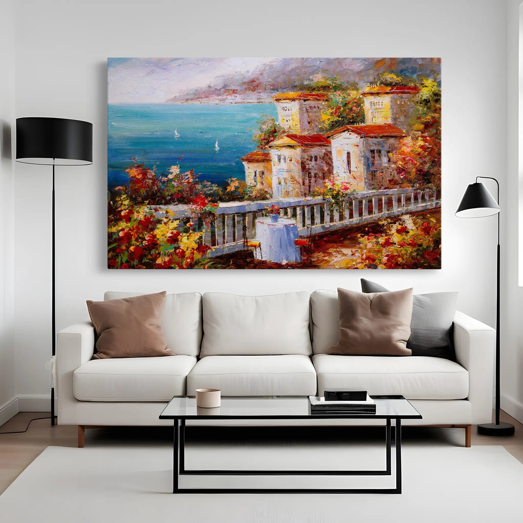 Landscape Canvas Wall Art WAD019-L 90 x 60 cm / Stretched on hidden frame