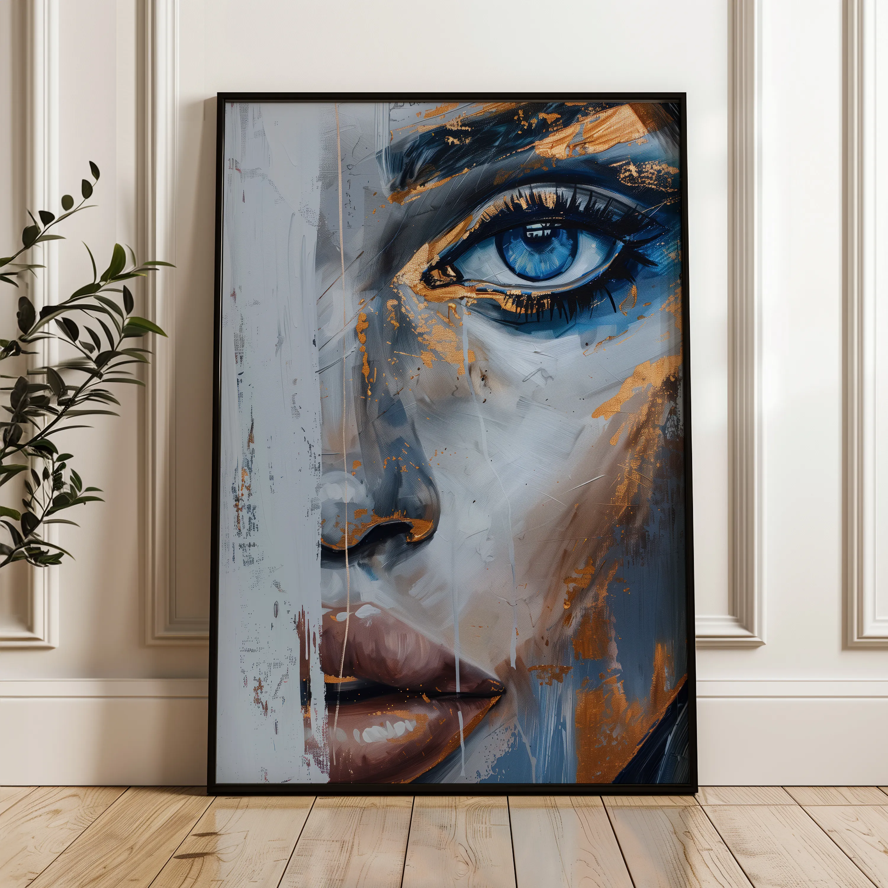 Portrait Canvas Wall Art WAD019-P 90 x 60 cm / Stretched on hidden frame