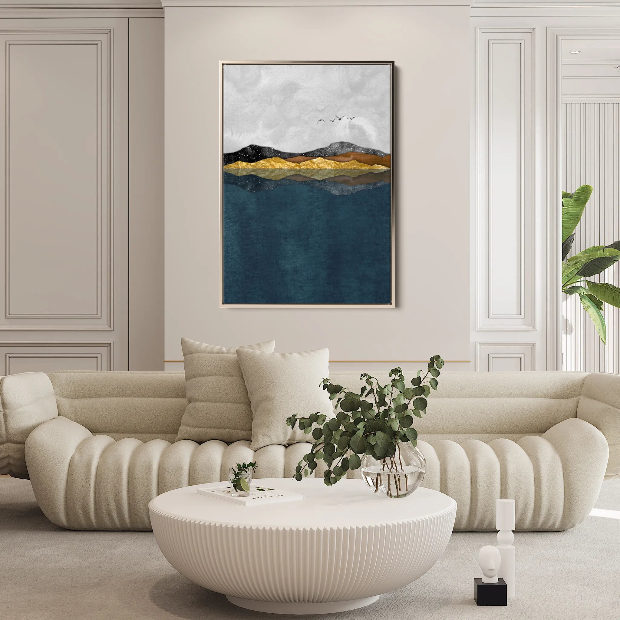 Abstract Canvas Wall Art WAD020-A 90 x 60 cm / Stretched on hidden frame