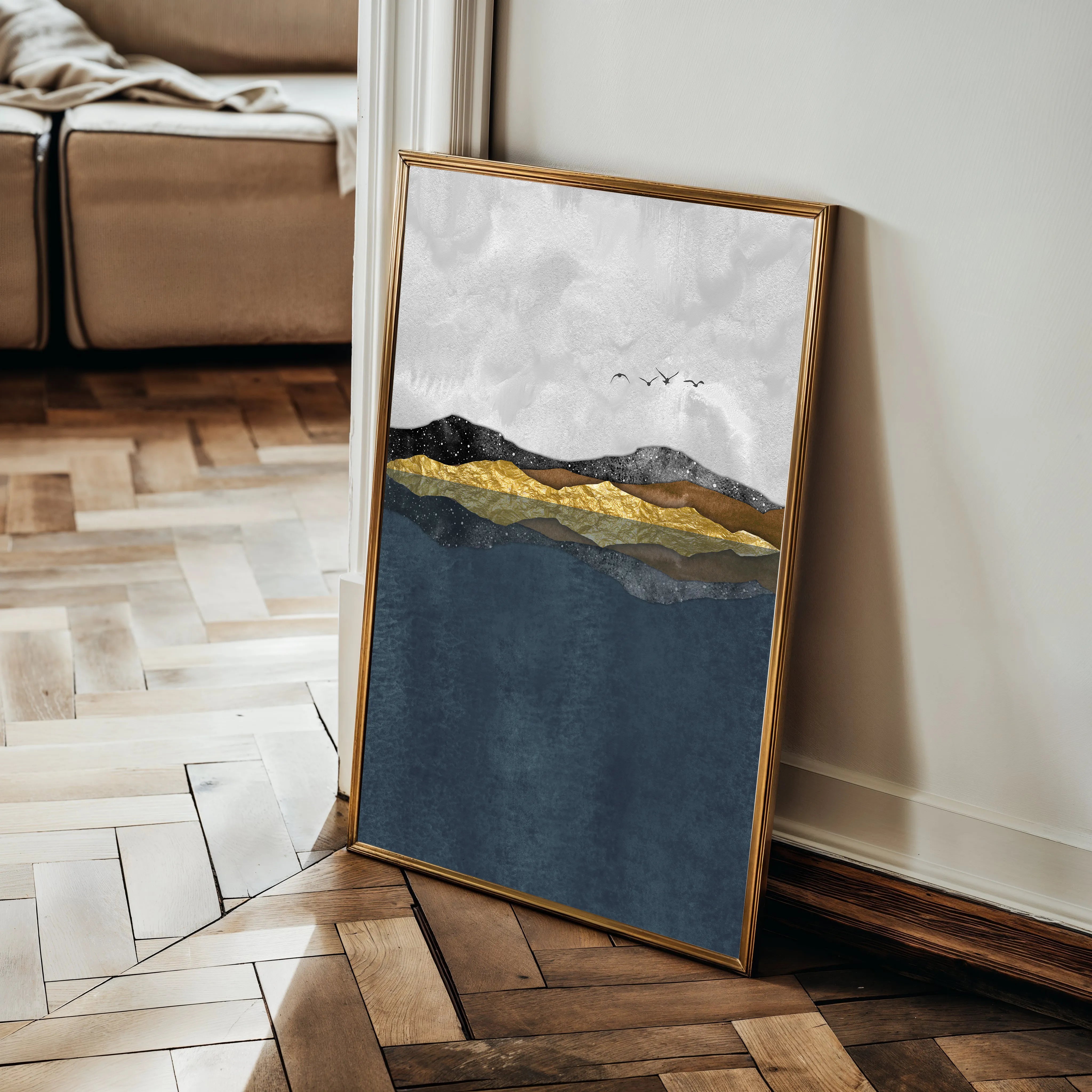 Abstract Canvas Wall Art WAD020-A 90 x 60 cm / Stretched on hidden frame