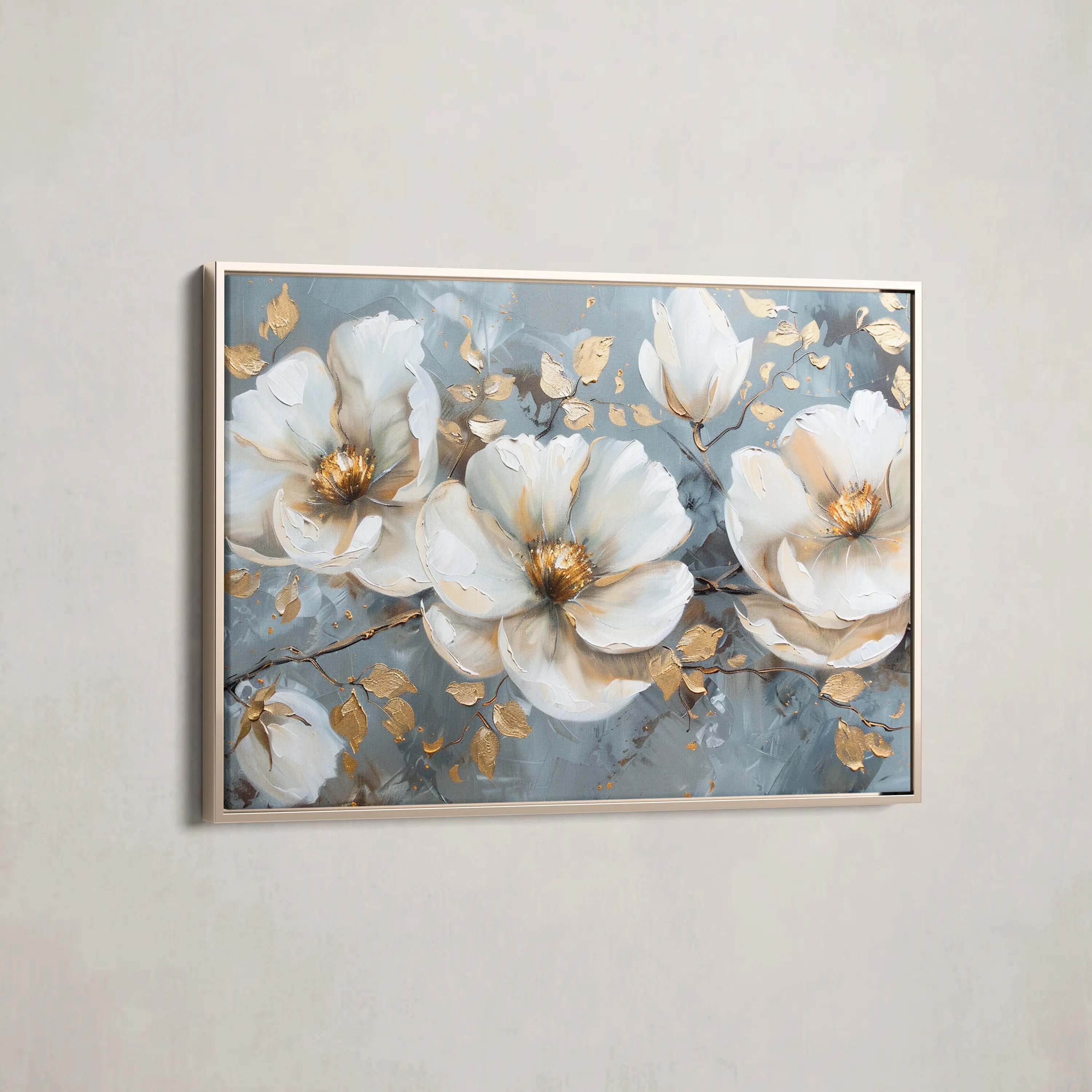 Floral Canvas Wall Art WAD020-F 90 x 60 cm / Stretched on hidden frame