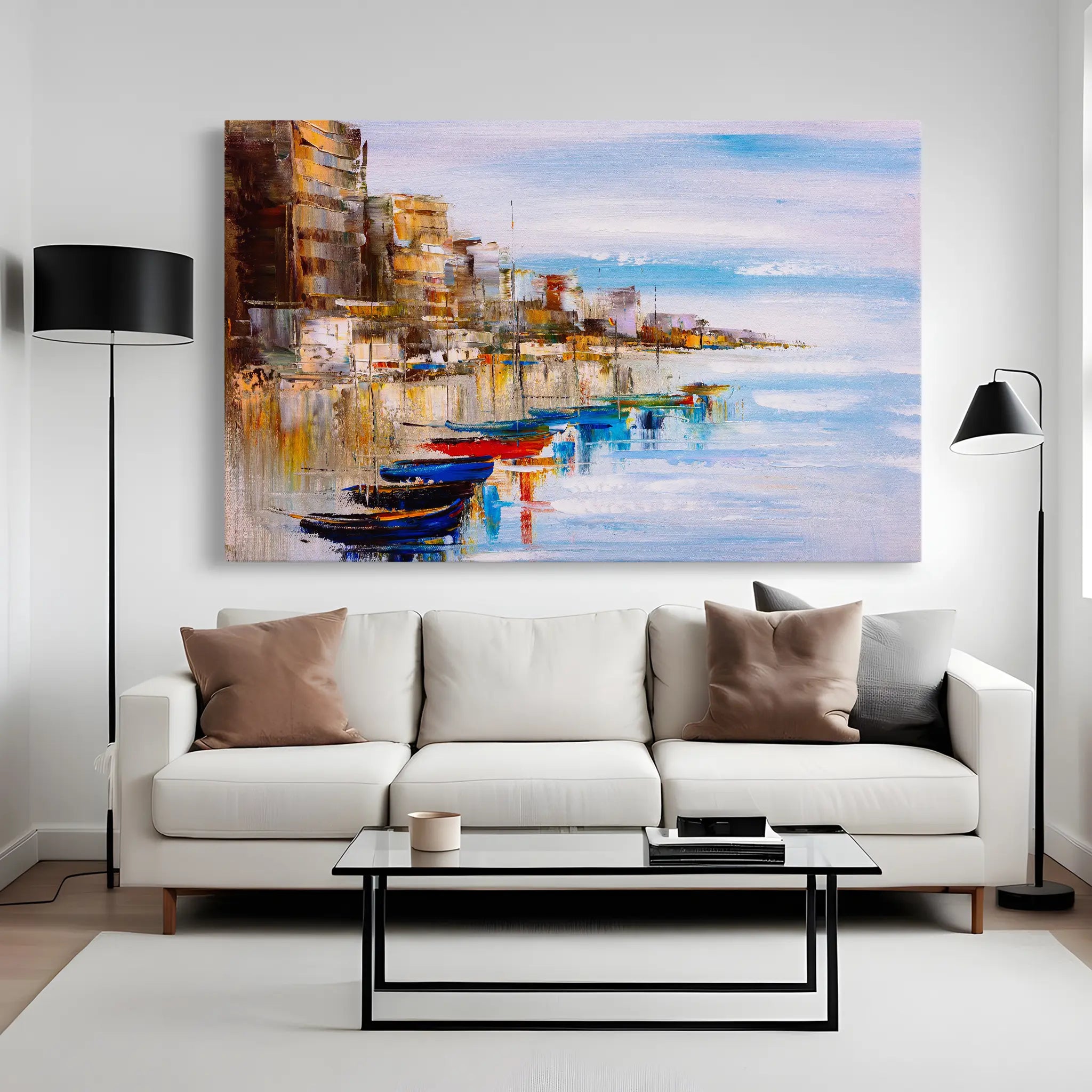 Landscape Canvas Wall Art WAD020-L 90 x 60 cm / Stretched on hidden frame