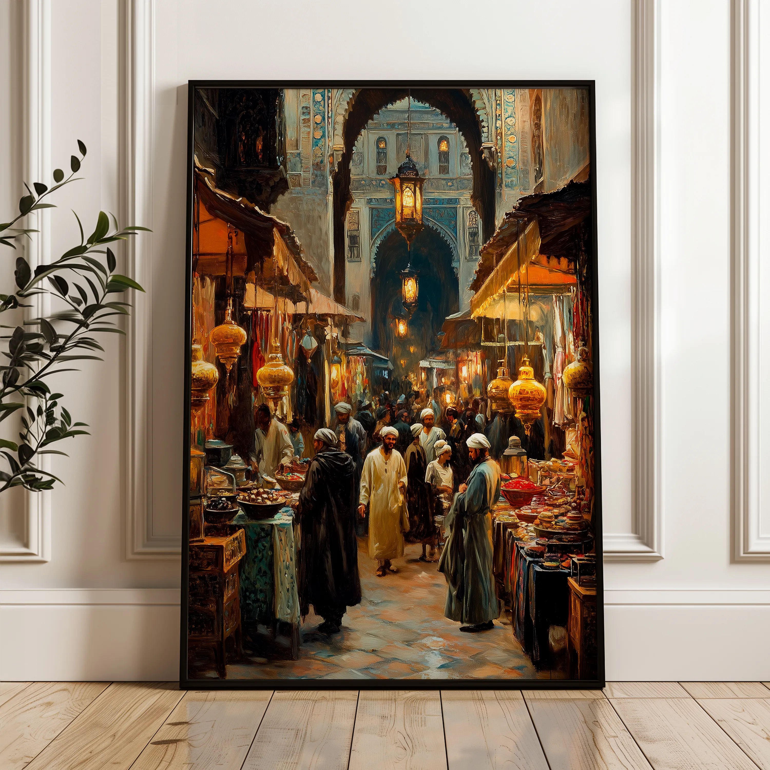 Orientalist Canvas Wall Art WAD020-OR 90 x 60 cm / Stretched on hidden frame