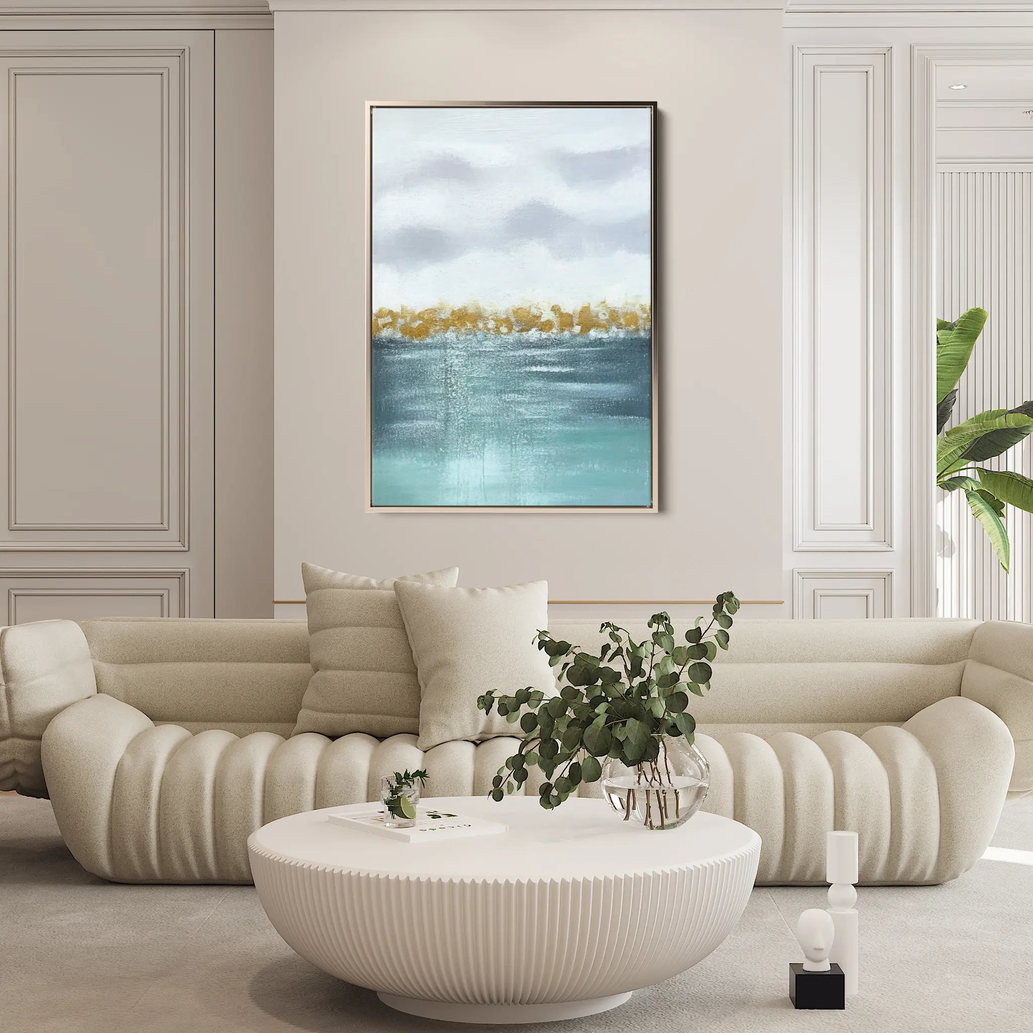 Abstract Canvas Wall Art WAD021-A 90 x 60 cm / Stretched on hidden frame