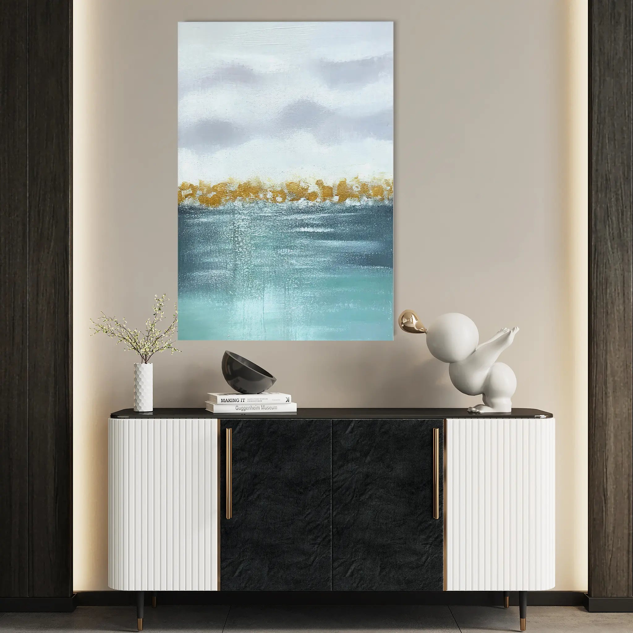 Abstract Canvas Wall Art WAD021-A 90 x 60 cm / Stretched on hidden frame