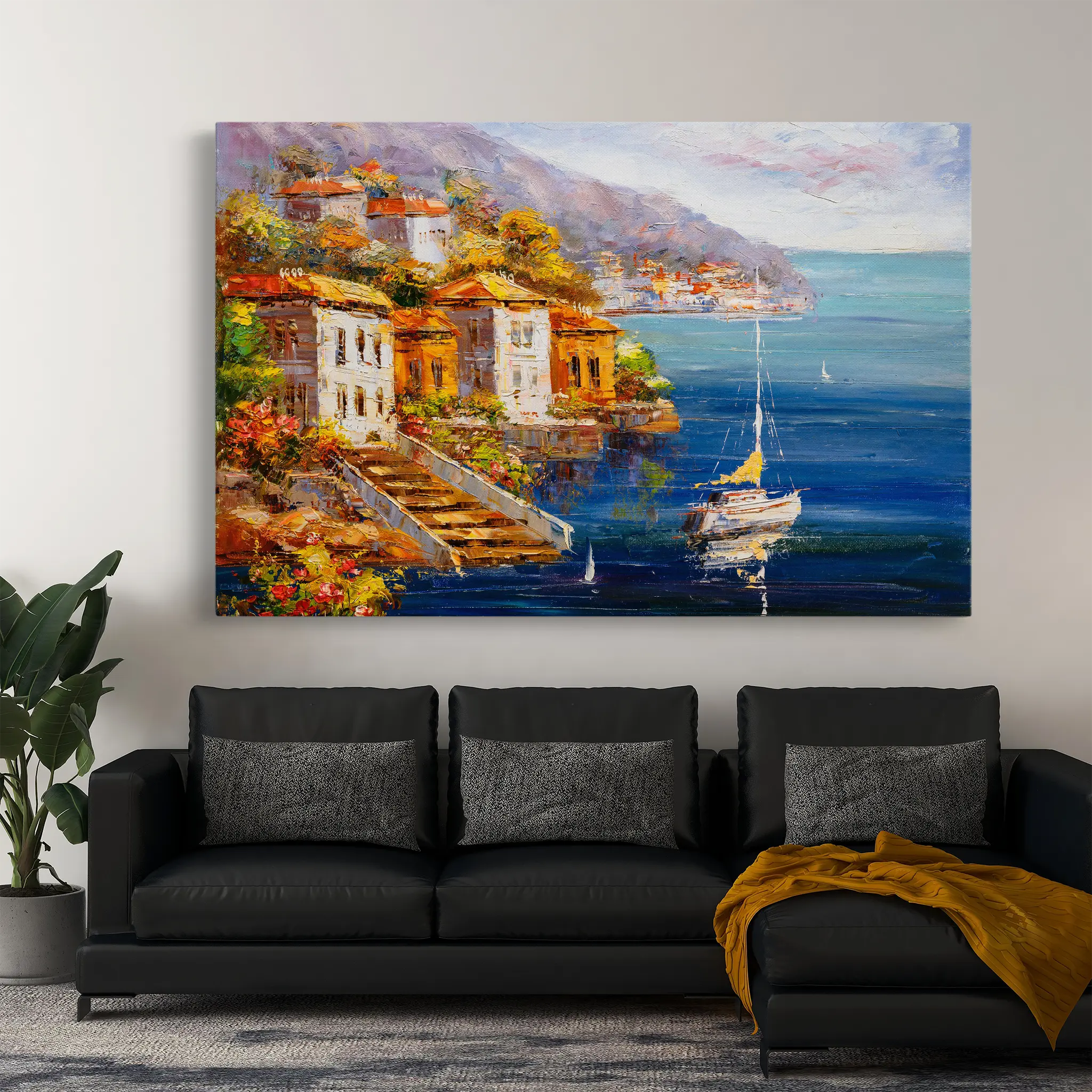 Landscape Canvas Wall Art WAD021-L 90 x 60 cm / Stretched on hidden frame