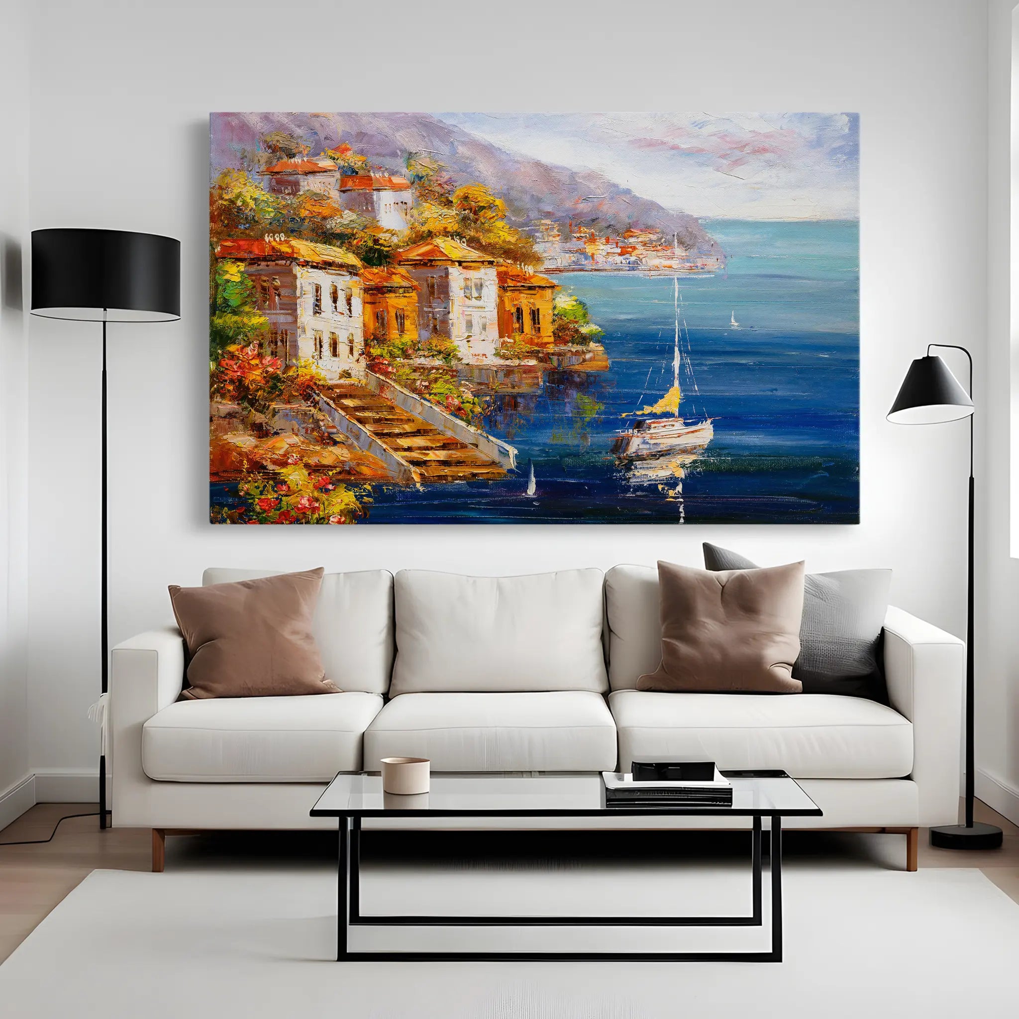 Landscape Canvas Wall Art WAD021-L 90 x 60 cm / Stretched on hidden frame