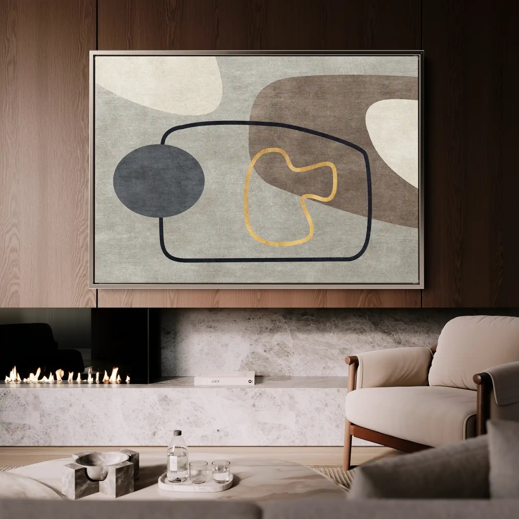 Boho 022 Canvas Art 90 x 60 cm / Stretched on hidden frame