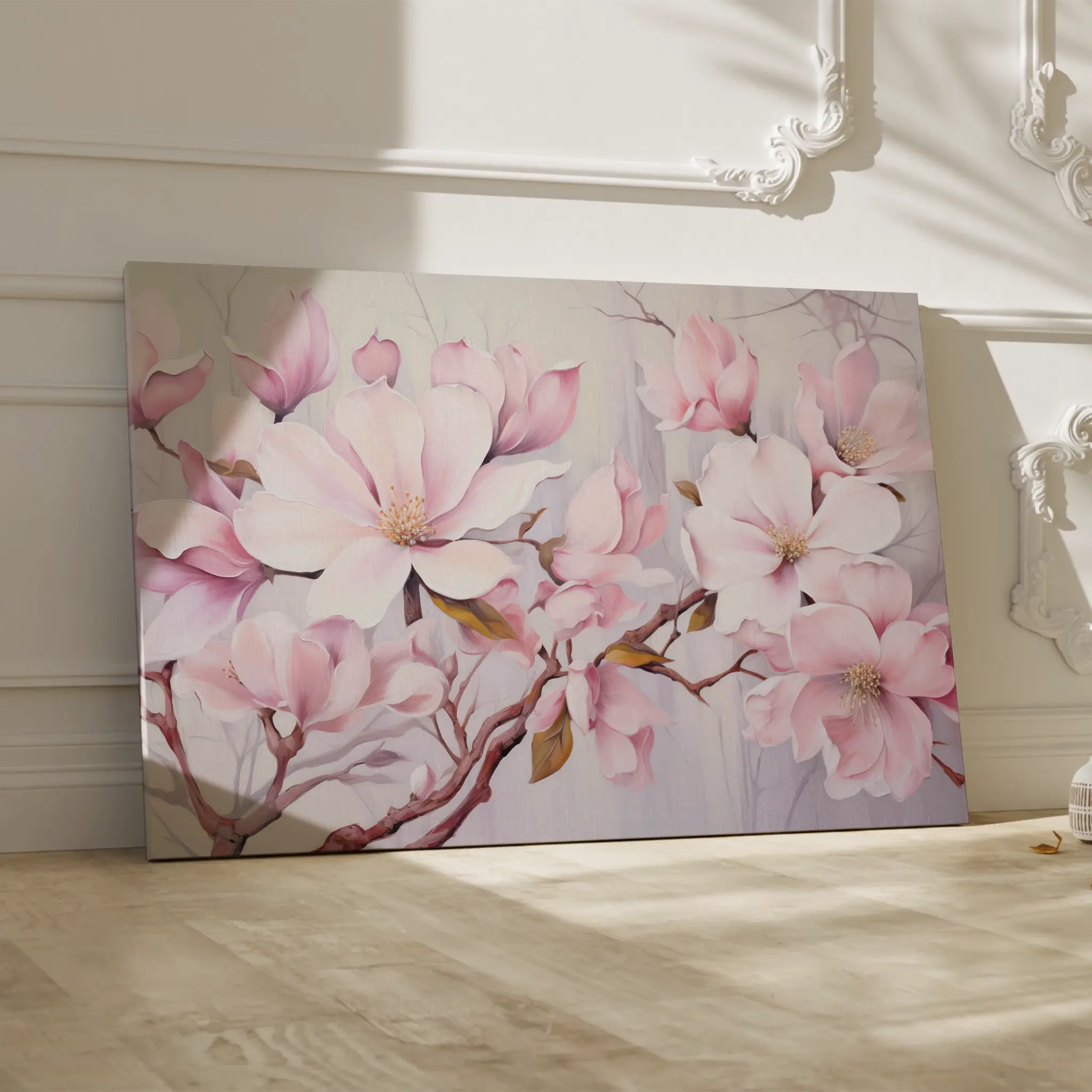 Floral Canvas Wall Art WAD022-F 90 x 60 cm / Stretched on hidden frame