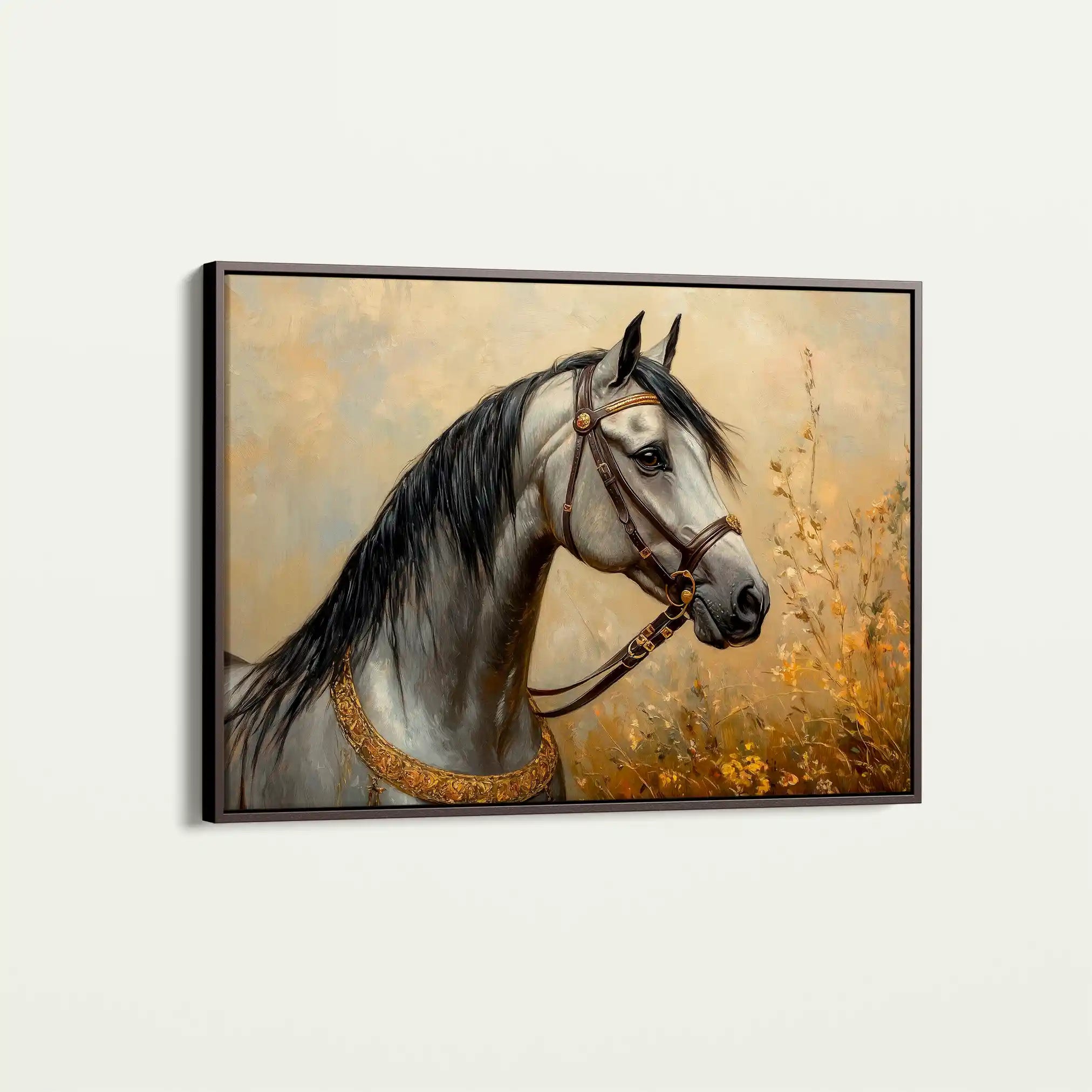 Horses 022 Canvas Art 90 x 60 cm / Stretched on hidden frame