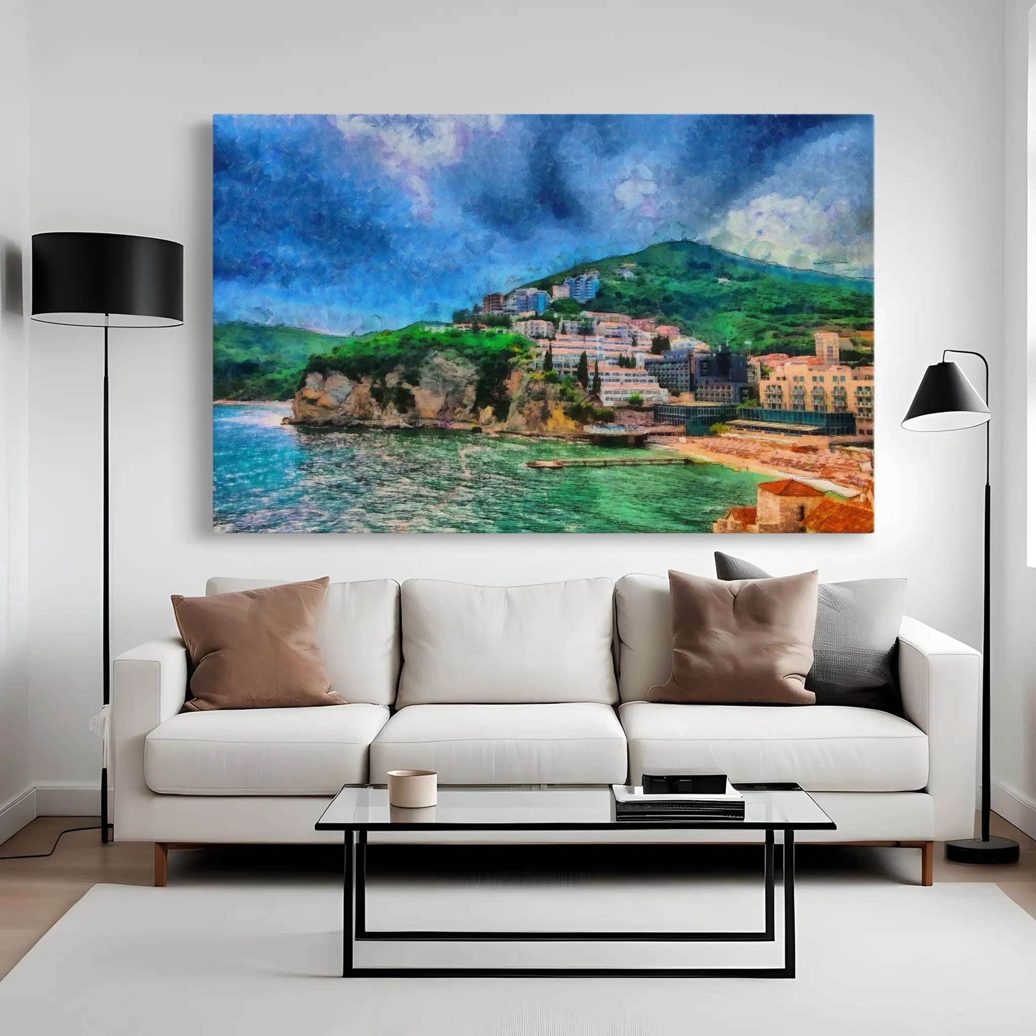 Landscape Canvas Wall Art WAD022-L 90 x 60 cm / Stretched on hidden frame