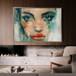 Portrait 022 Canvas Art 90 x 60 cm / Stretched on hidden frame