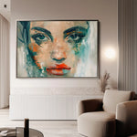 Portrait 022 Canvas Art 90 x 60 cm / Stretched on hidden frame