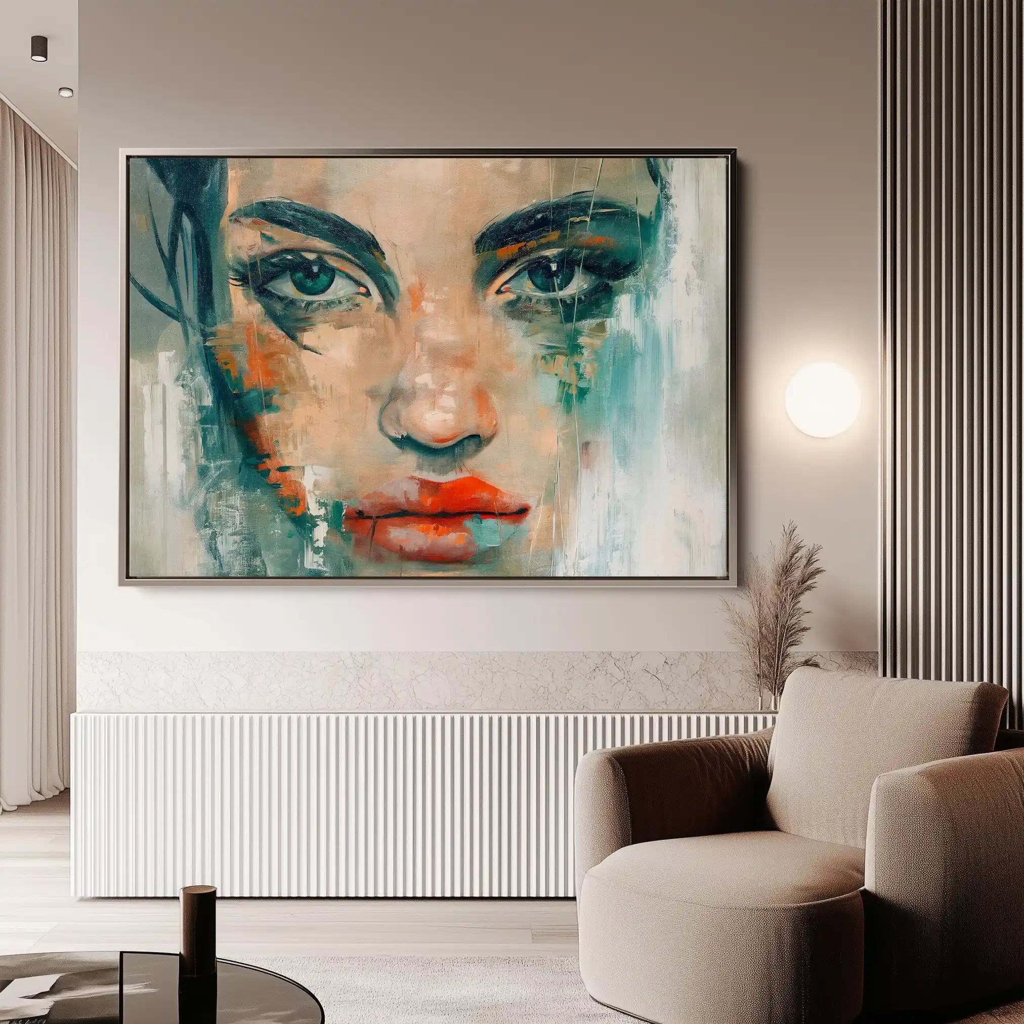 Portrait 022 Canvas Art 90 x 60 cm / Stretched on hidden frame