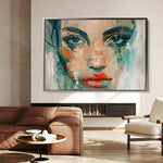 Portrait 022 Canvas Art 90 x 60 cm / Stretched on hidden frame