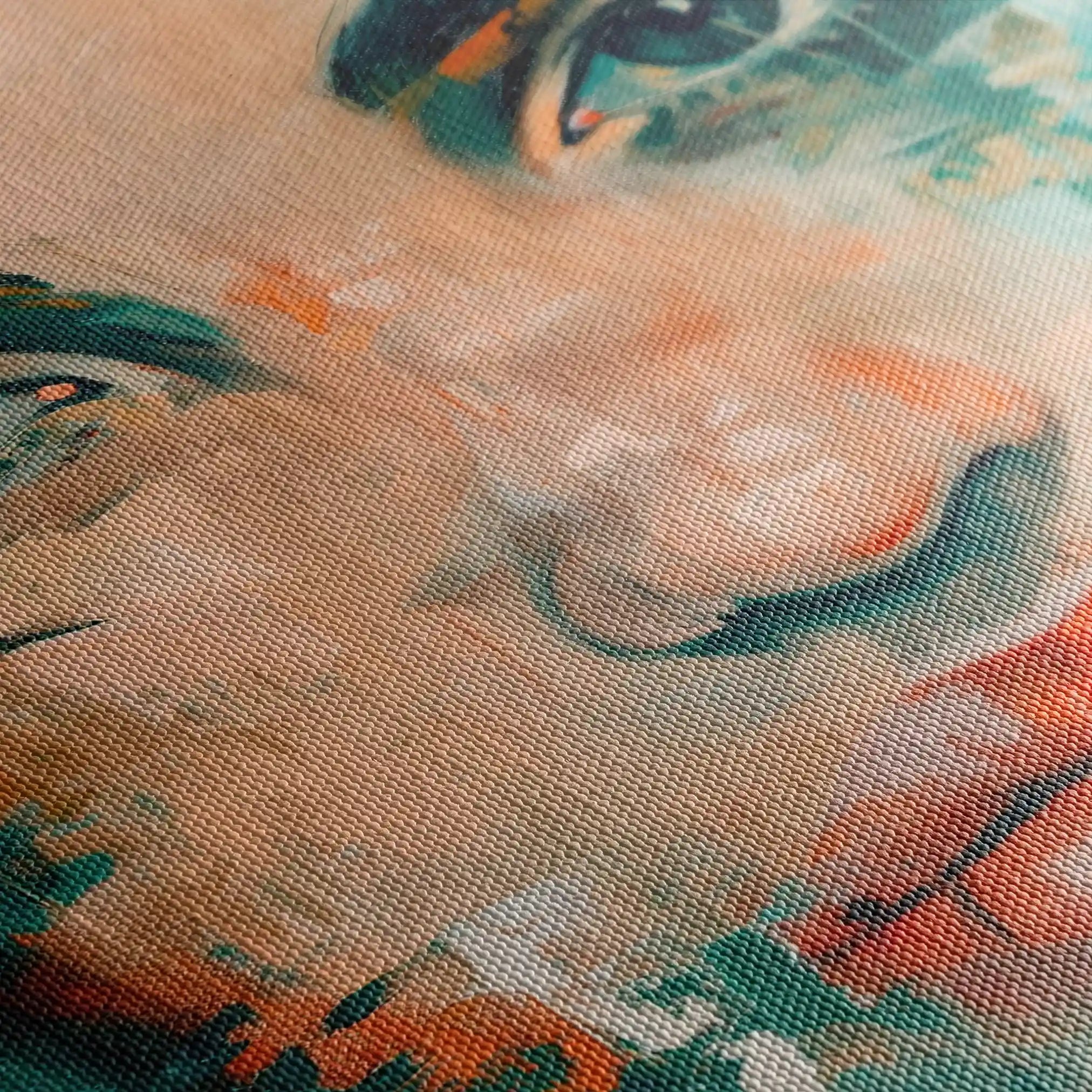 Portrait 022 Canvas Art 90 x 60 cm / Stretched on hidden frame