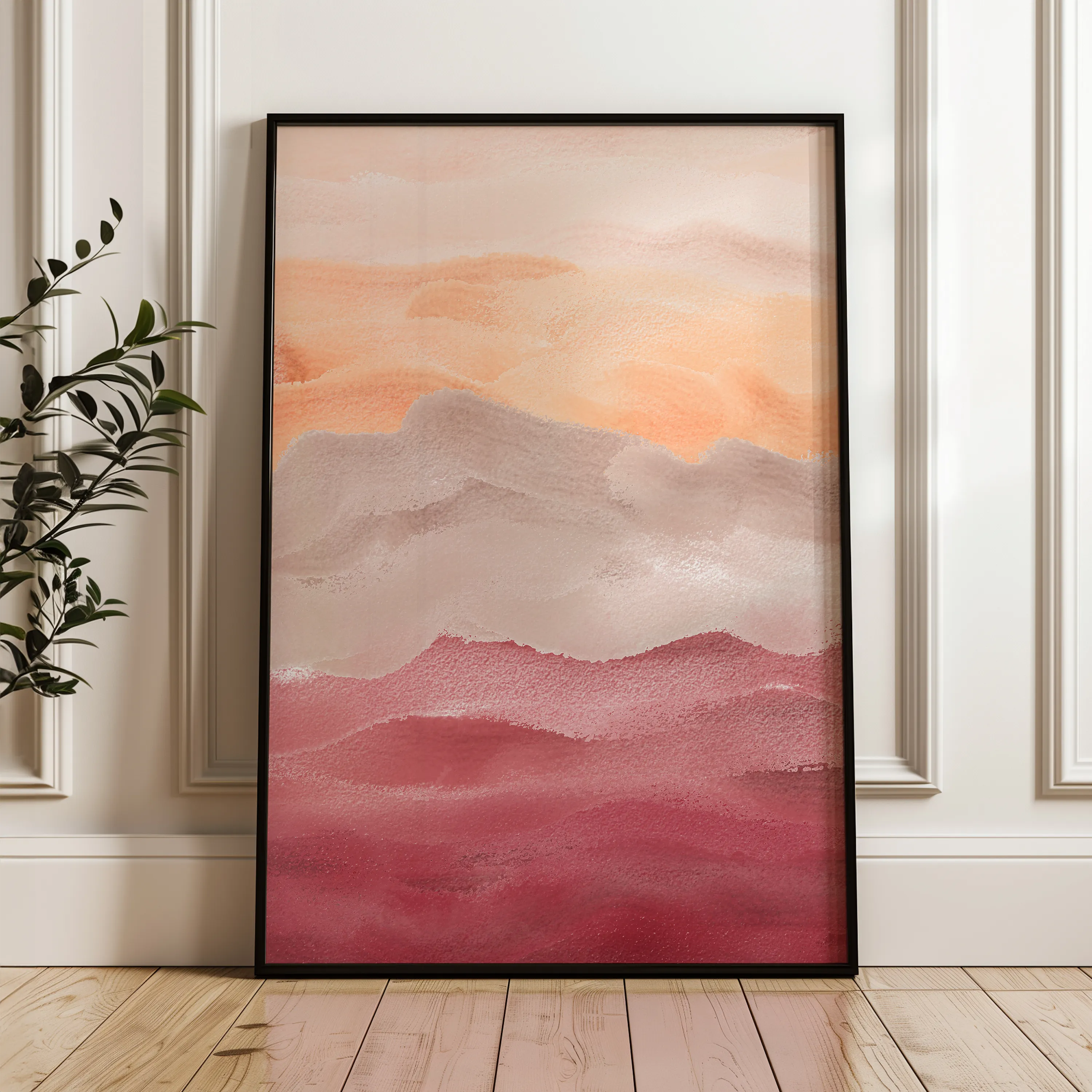 Abstract Canvas Wall Art WAD023-A 90 x 60 cm / Stretched on hidden frame