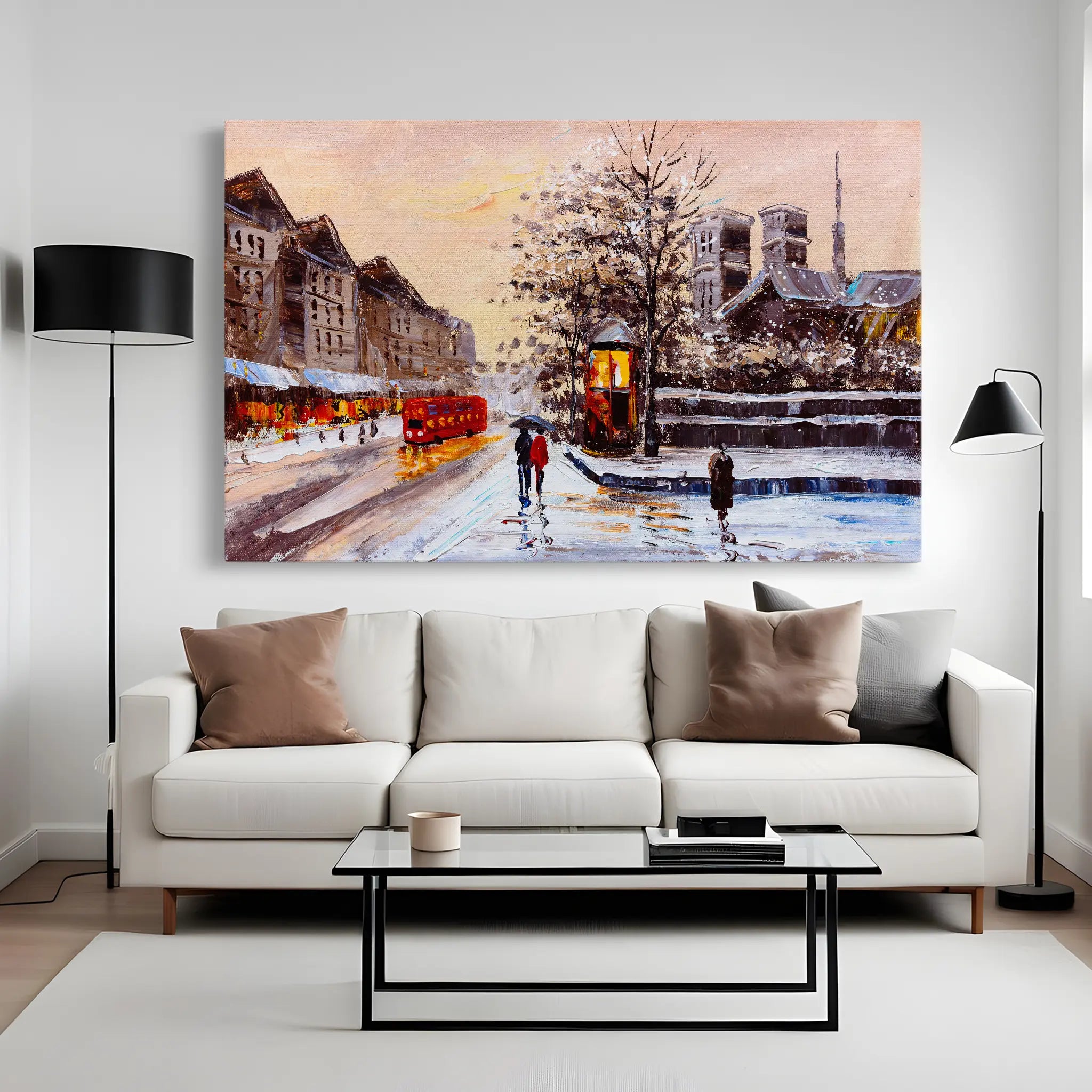 Landscape Canvas Wall Art WAD023-L 90 x 60 cm / Stretched on hidden frame