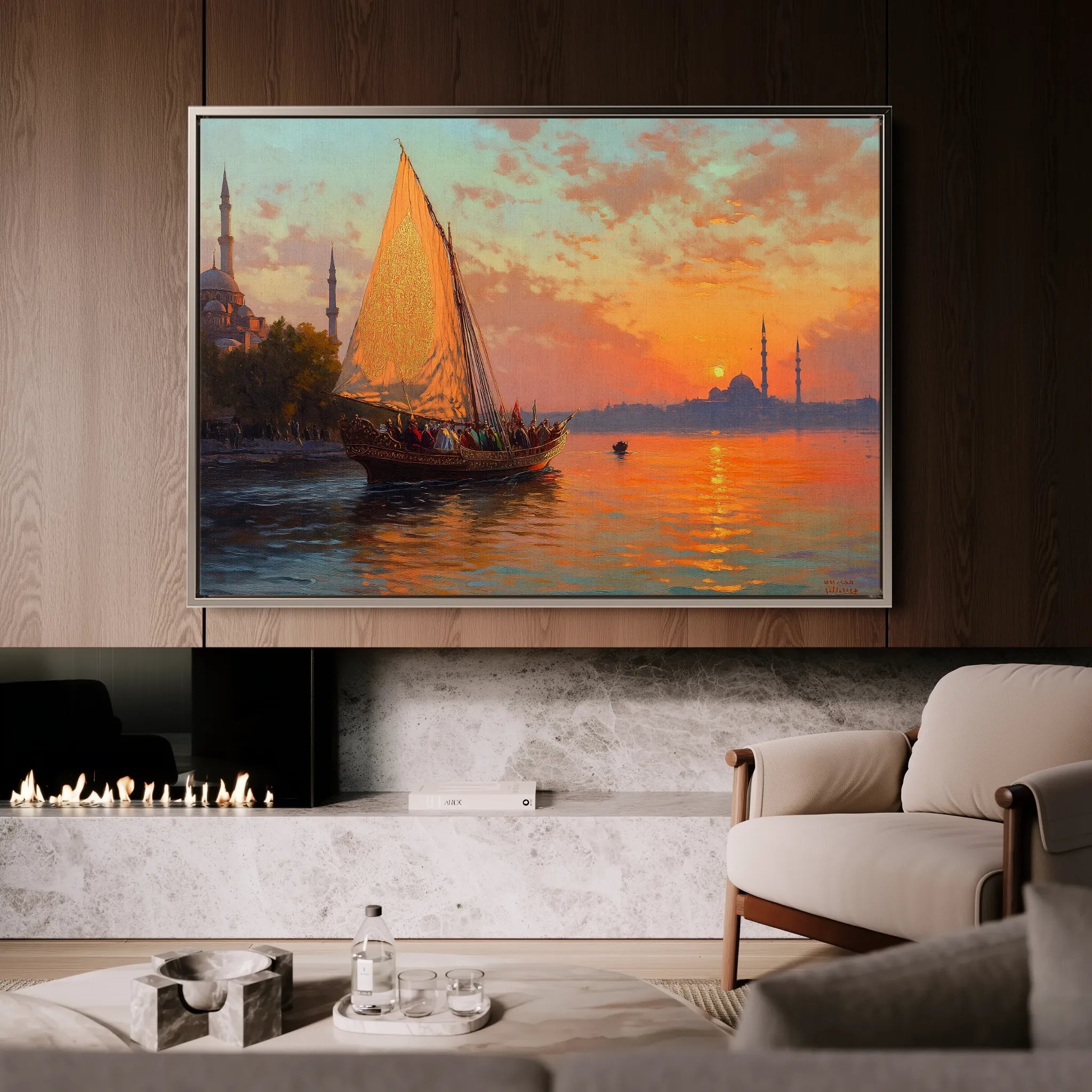 Orientalist Canvas Wall Art WAD023-OR 90 x 60 cm / Stretched on hidden frame
