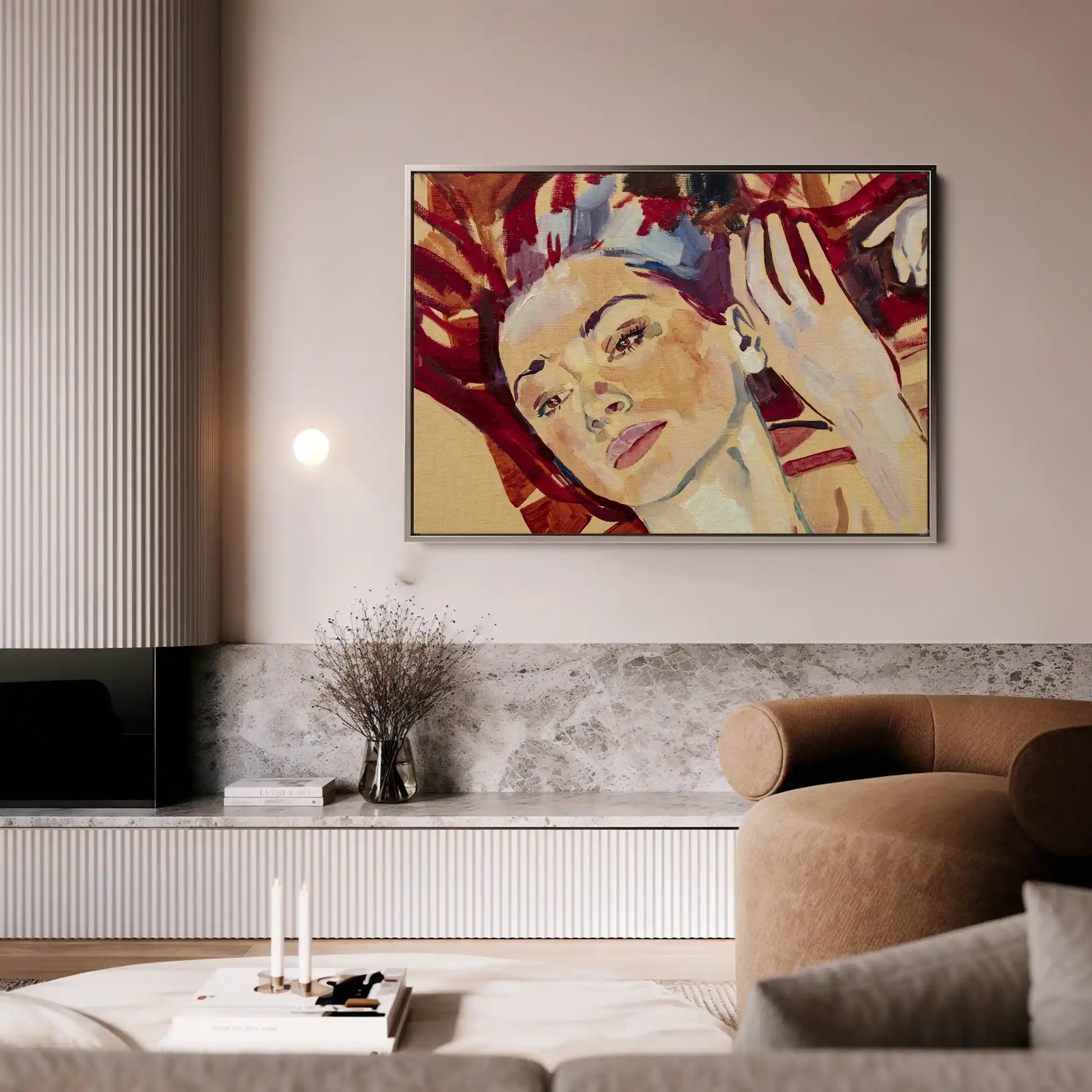 Portrait 023 Canvas Art 90 x 60 cm / Stretched on hidden frame