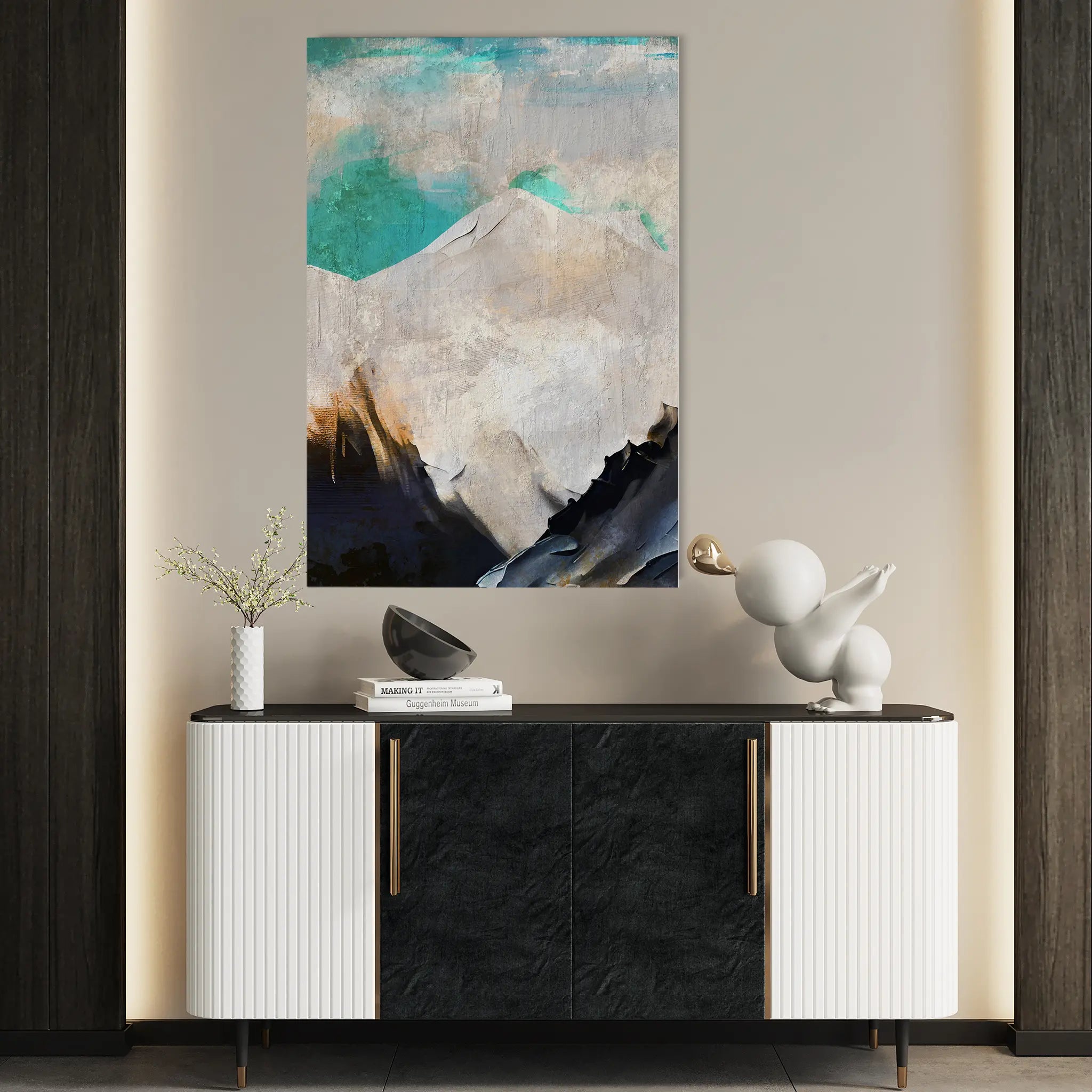 Abstract Canvas Wall Art WAD024-A 90 x 60 cm / Stretched on hidden frame