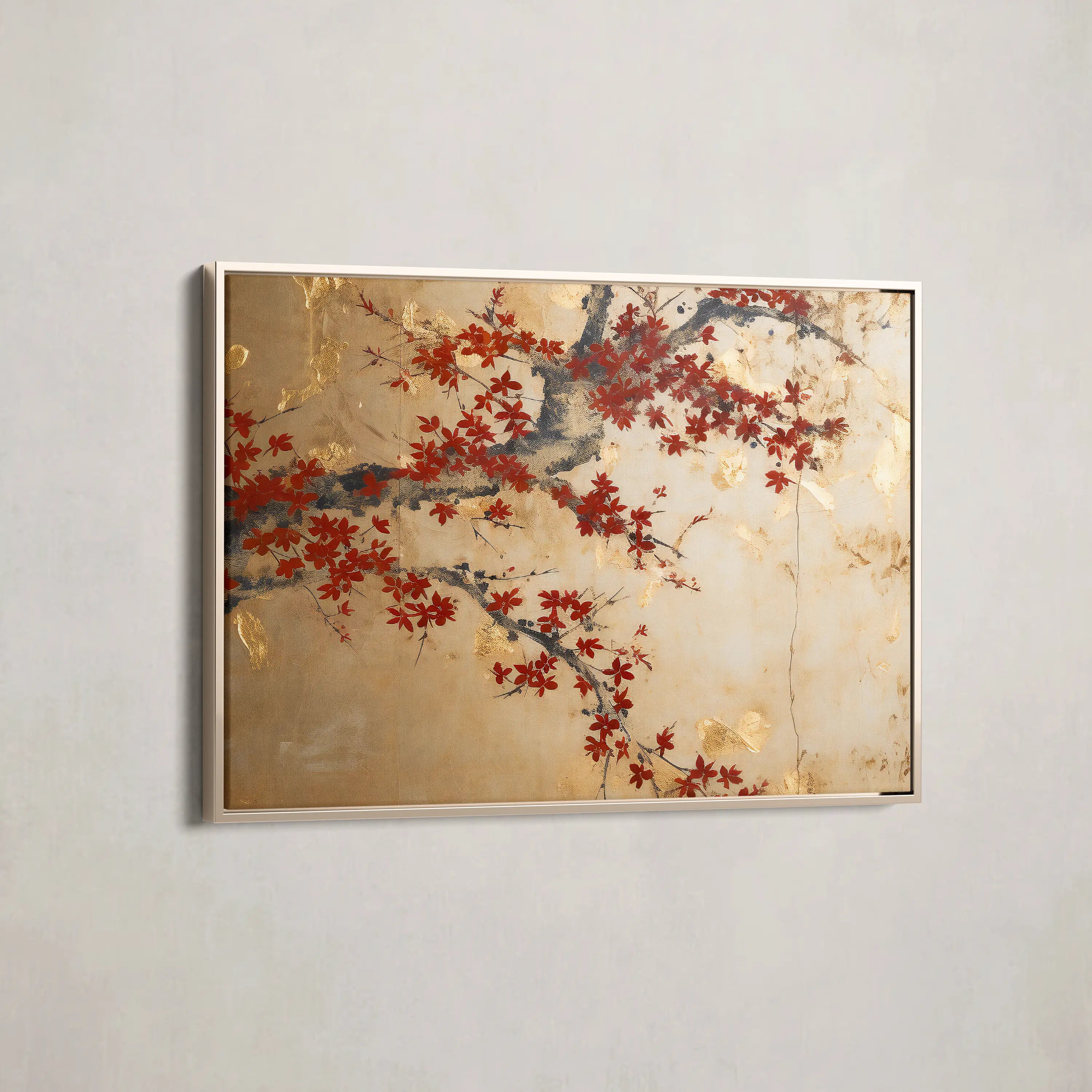 Floral Canvas Wall Art WAD024-F 90 x 60 cm / Stretched on hidden frame