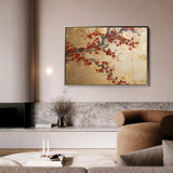 Floral Canvas Wall Art WAD024-F 90 x 60 cm / Stretched on hidden frame
