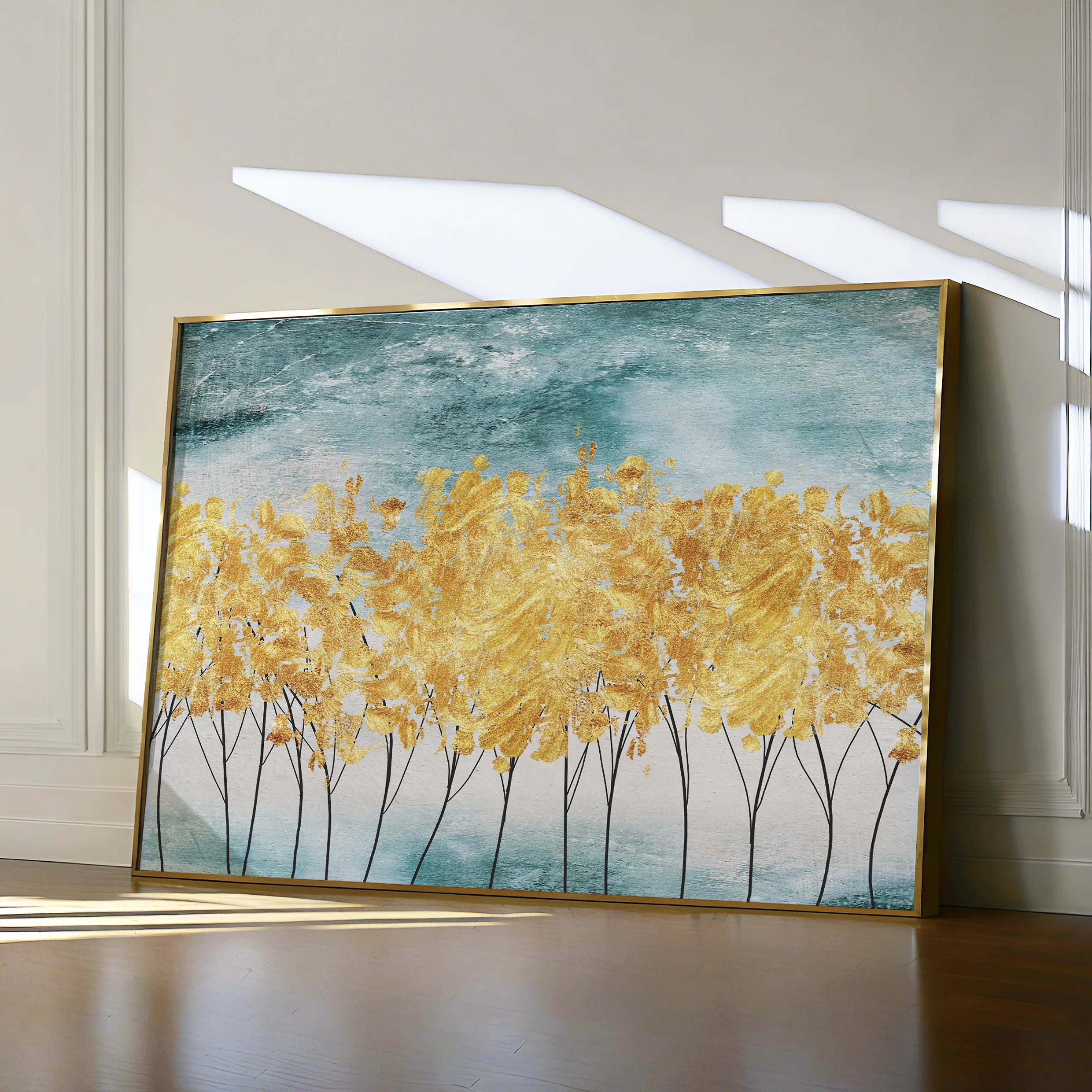 Abstract Canvas Wall Art WAD025-A 90 x 60 cm / Stretched on hidden frame
