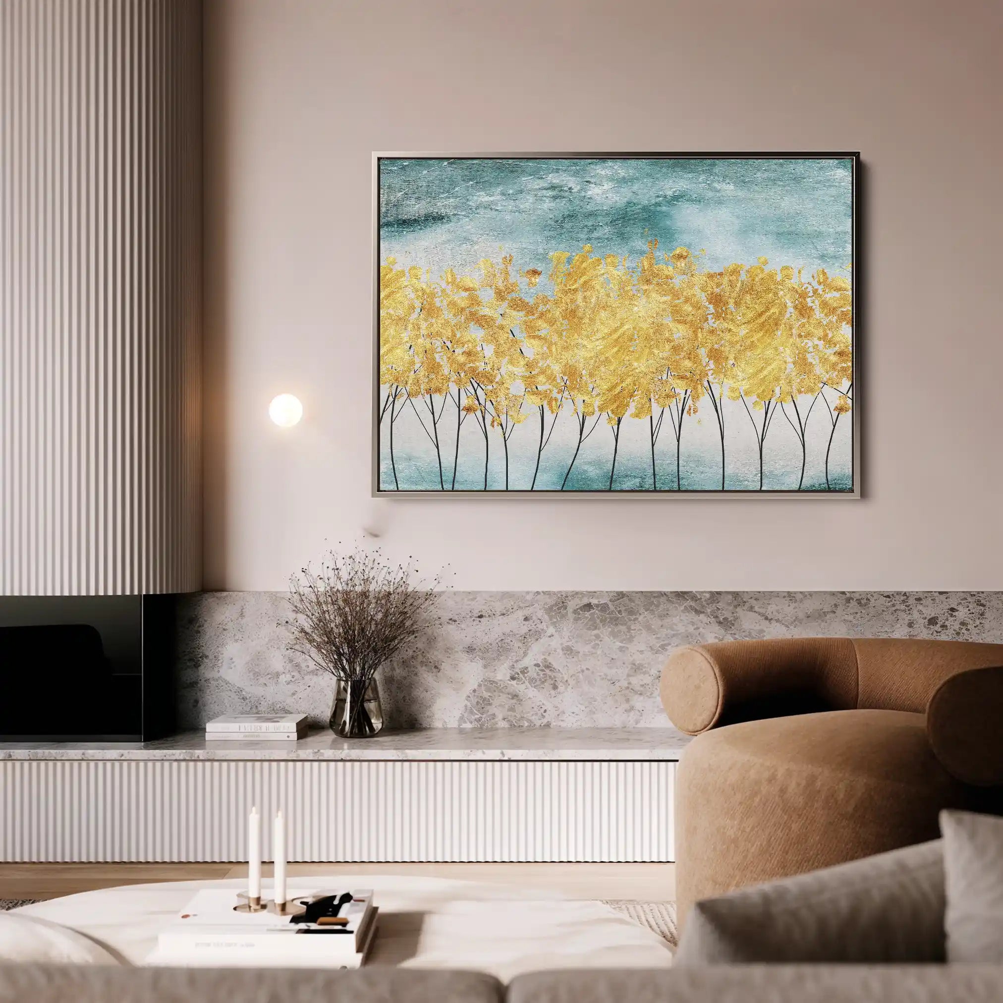 Abstract Canvas Wall Art WAD025-A 90 x 60 cm / Stretched on hidden frame
