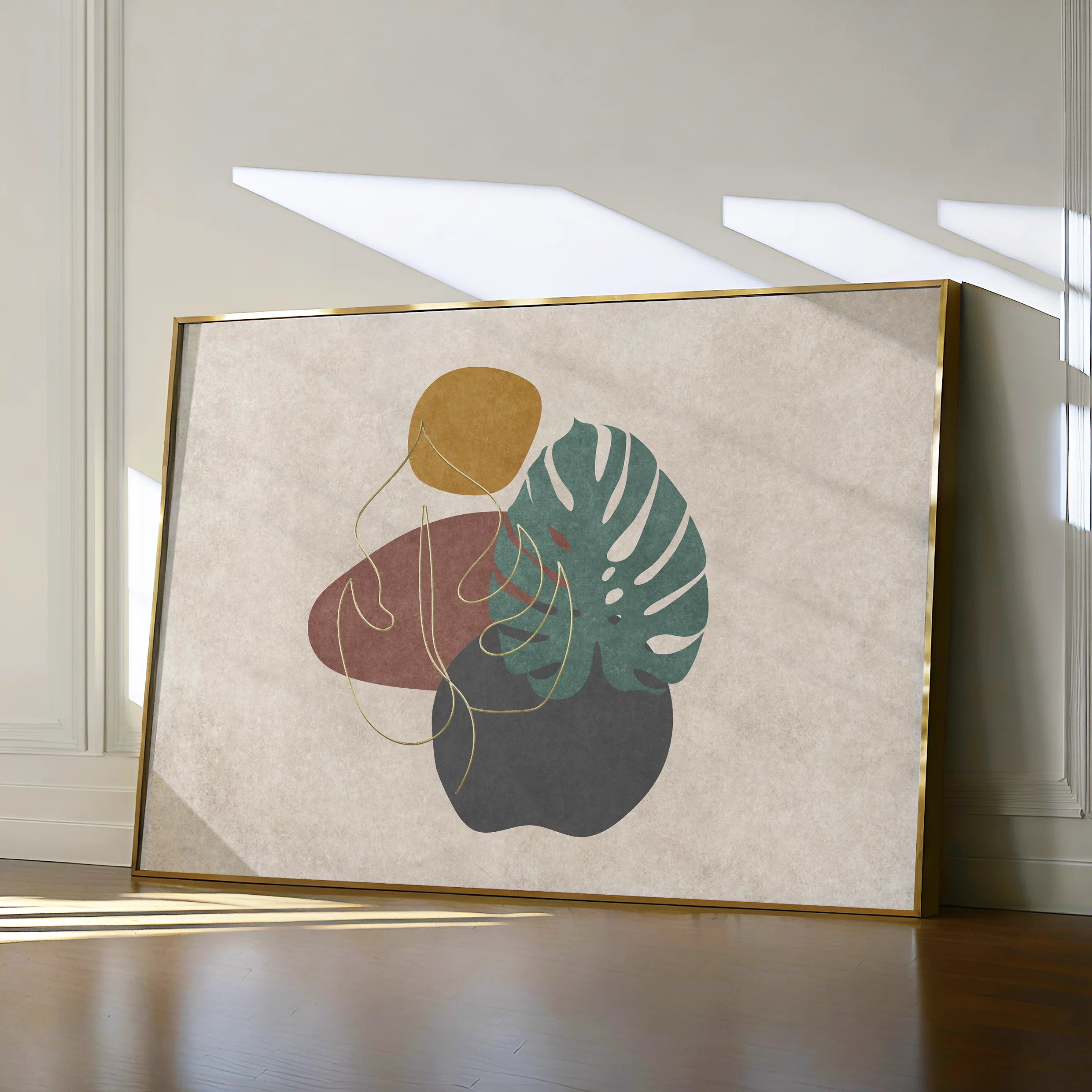 Boho Canvas Wall Art WAD025-BH 90 x 60 cm / Stretched on hidden frame