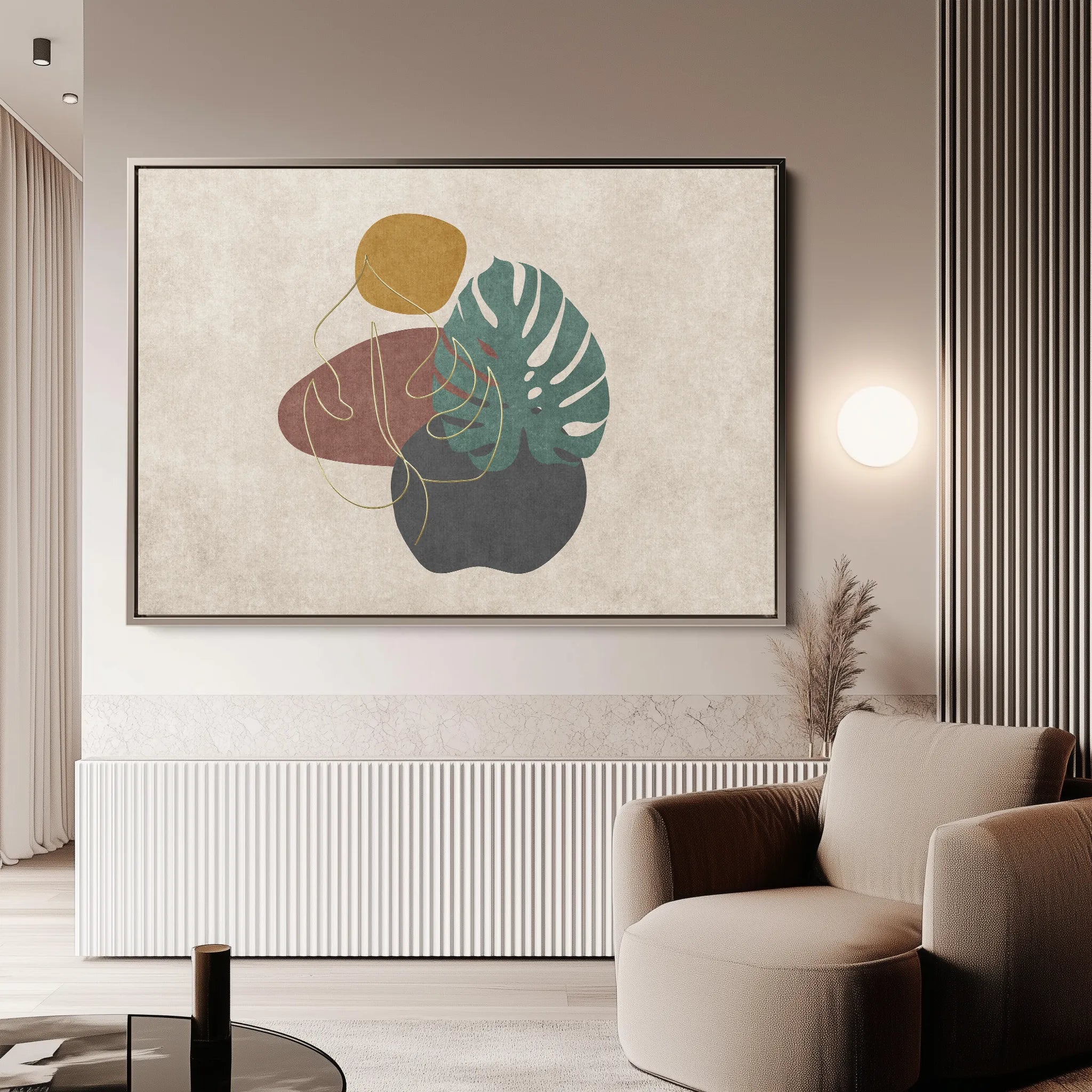 Boho Canvas Wall Art WAD025-BH 90 x 60 cm / Stretched on hidden frame
