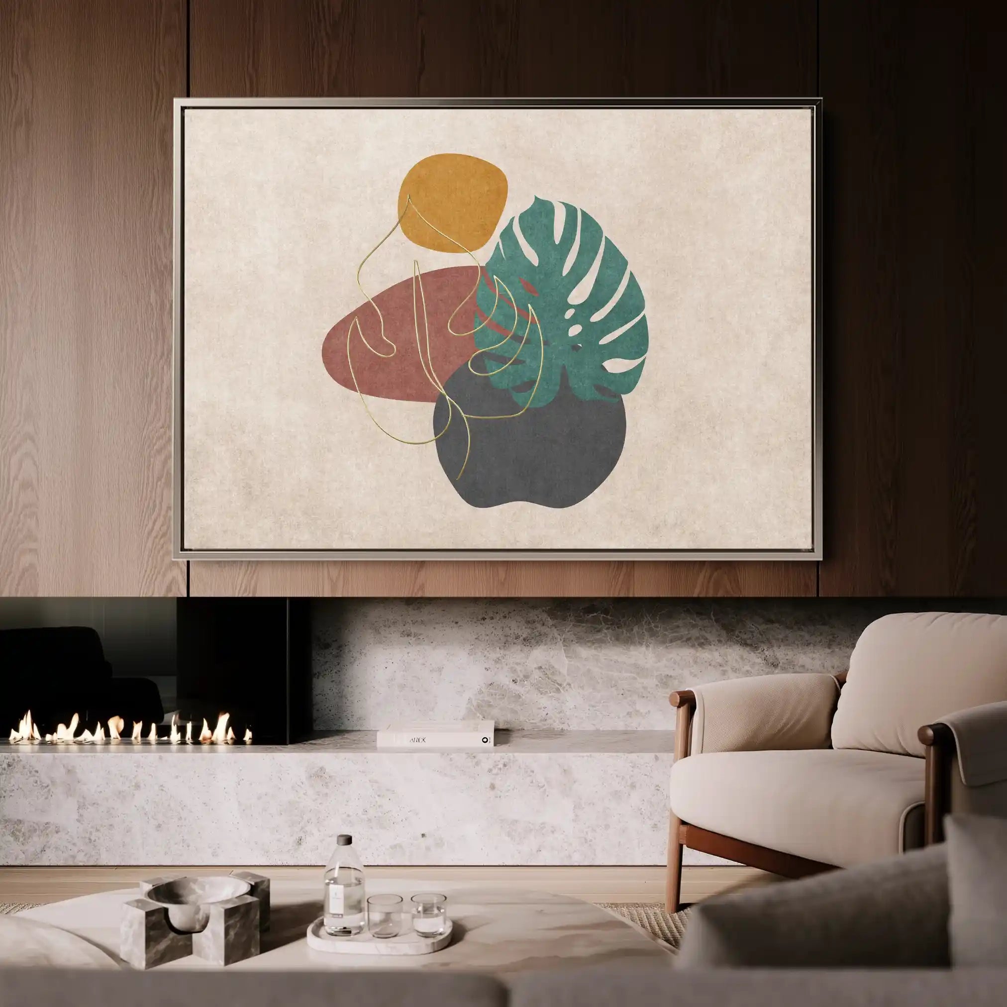 Boho 025 Canvas Art 90 x 60 cm / Stretched on hidden frame