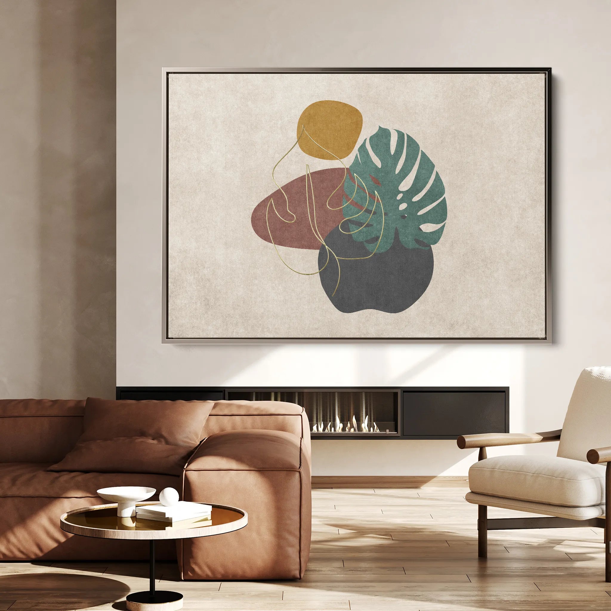 Boho Canvas Wall Art WAD025-BH 90 x 60 cm / Stretched on hidden frame