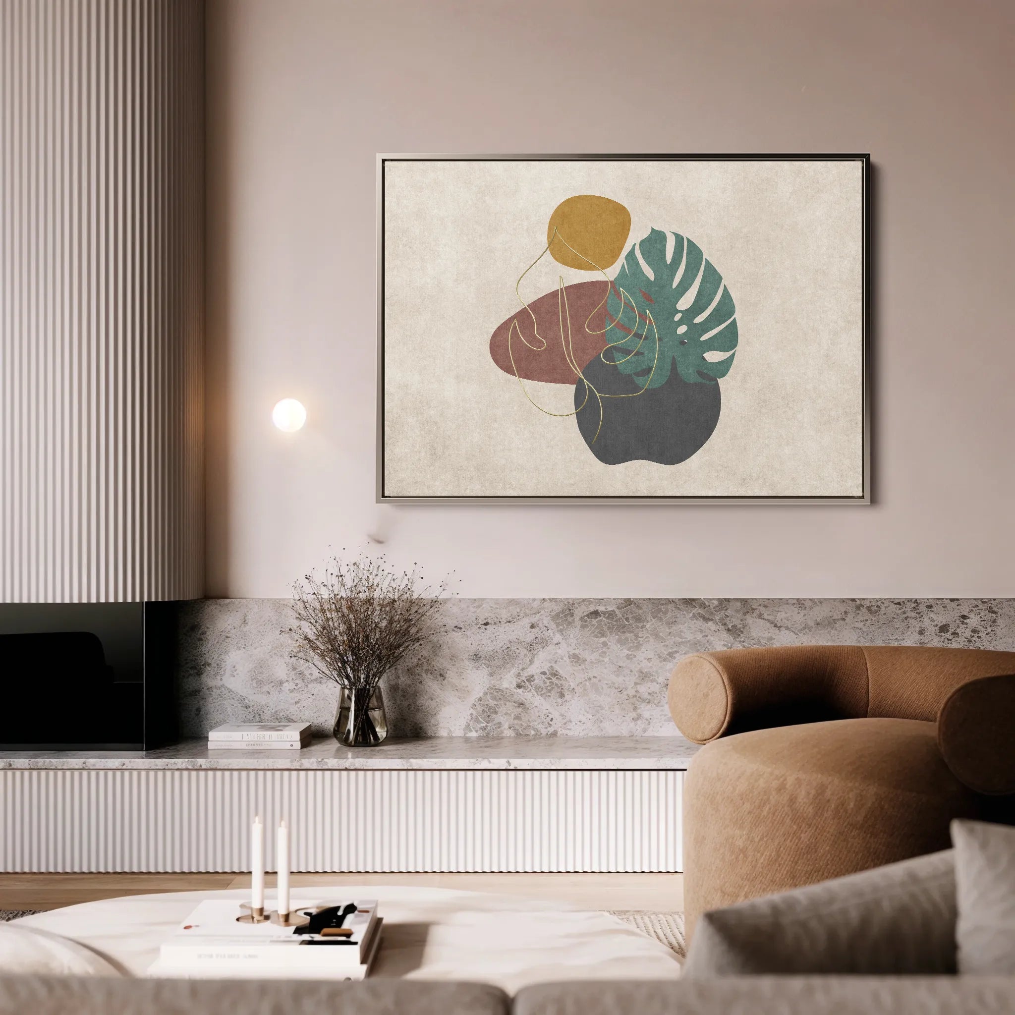 Boho Canvas Wall Art WAD025-BH 90 x 60 cm / Stretched on hidden frame