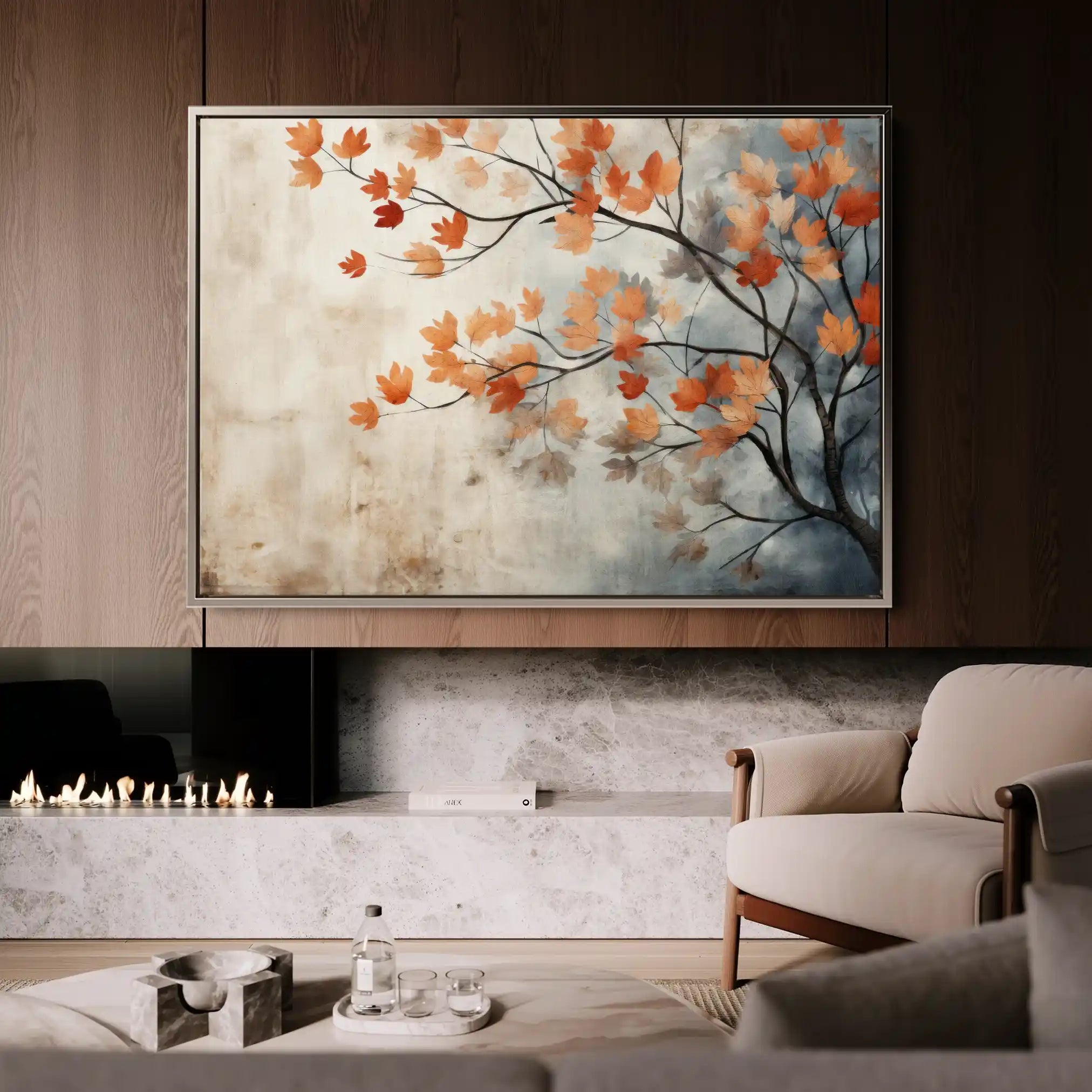 Floral Canvas Wall Art WAD025-F 90 x 60 cm / Stretched on hidden frame